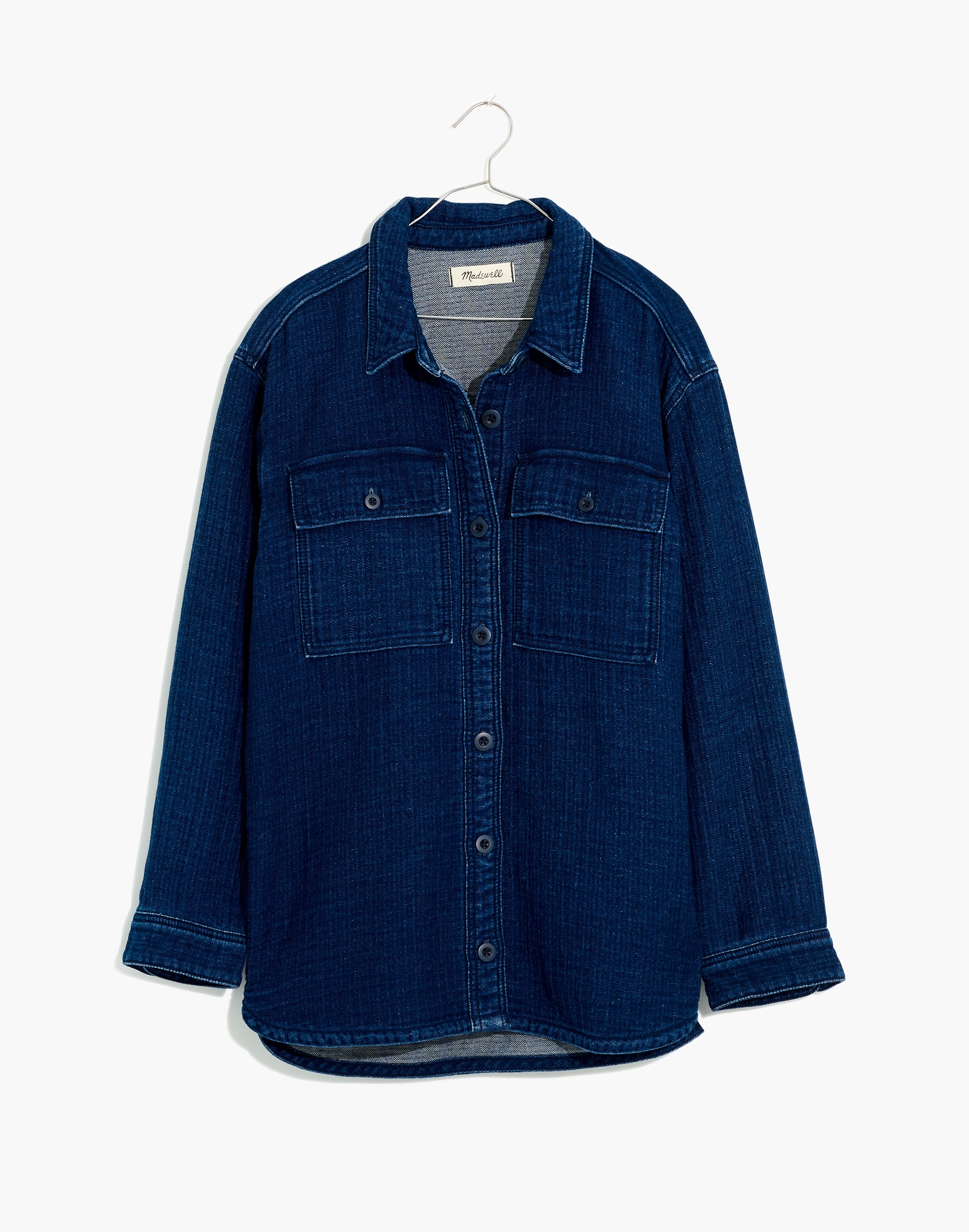 Double-Weave Denim Shirt-Jacket