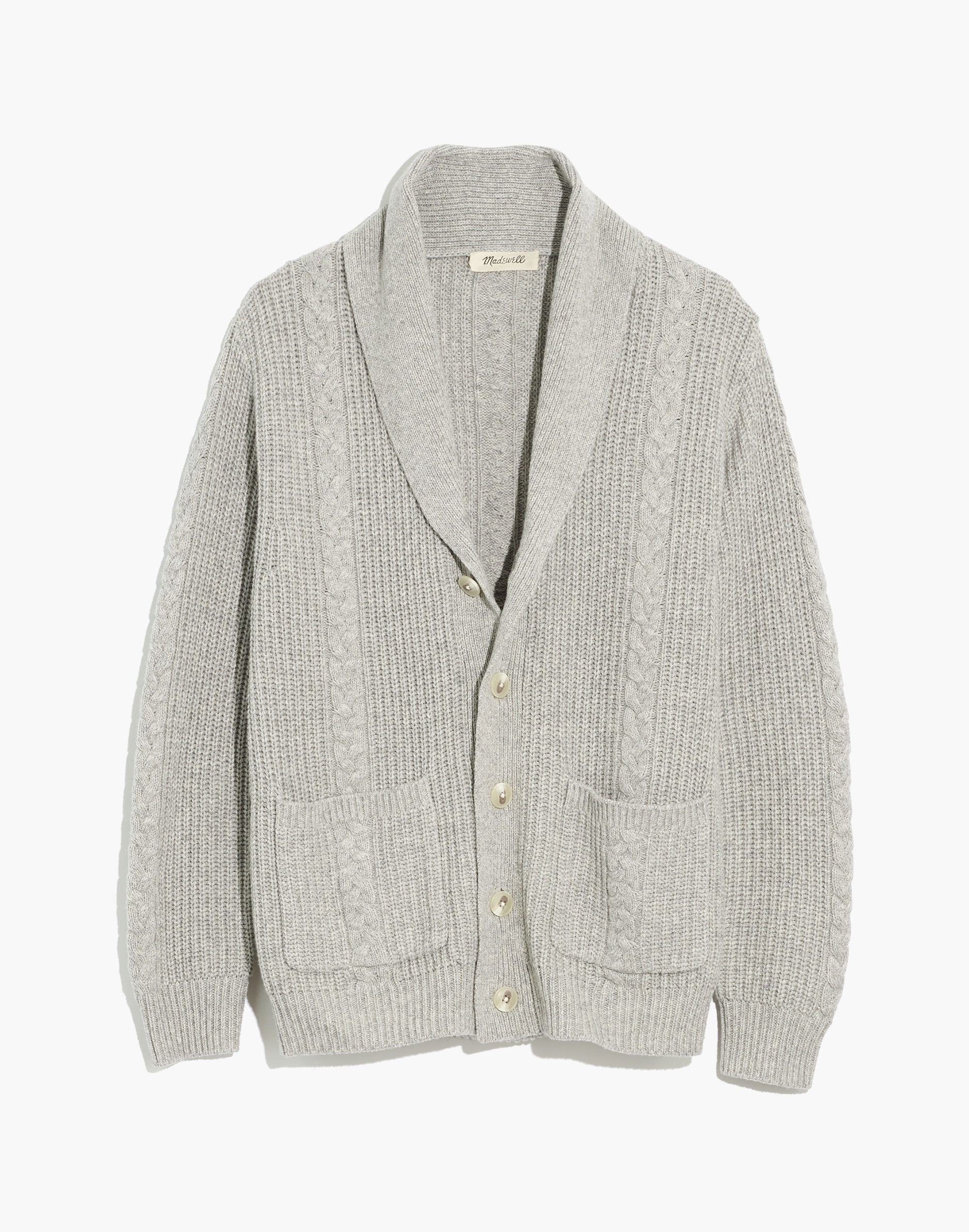 Shawl-Collar Cardigan Sweater