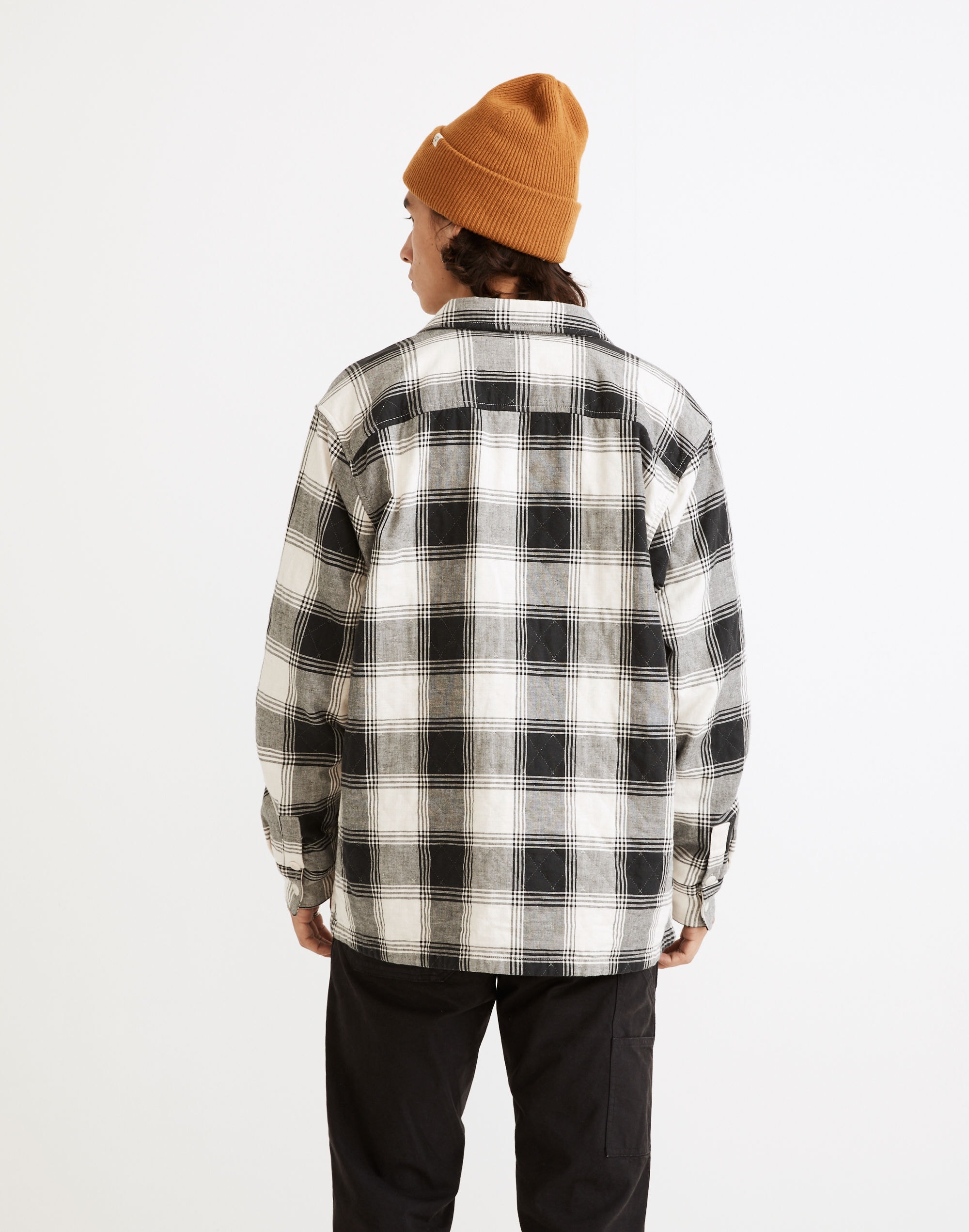 Quilted Easy Shirt-Jacket in Plaid