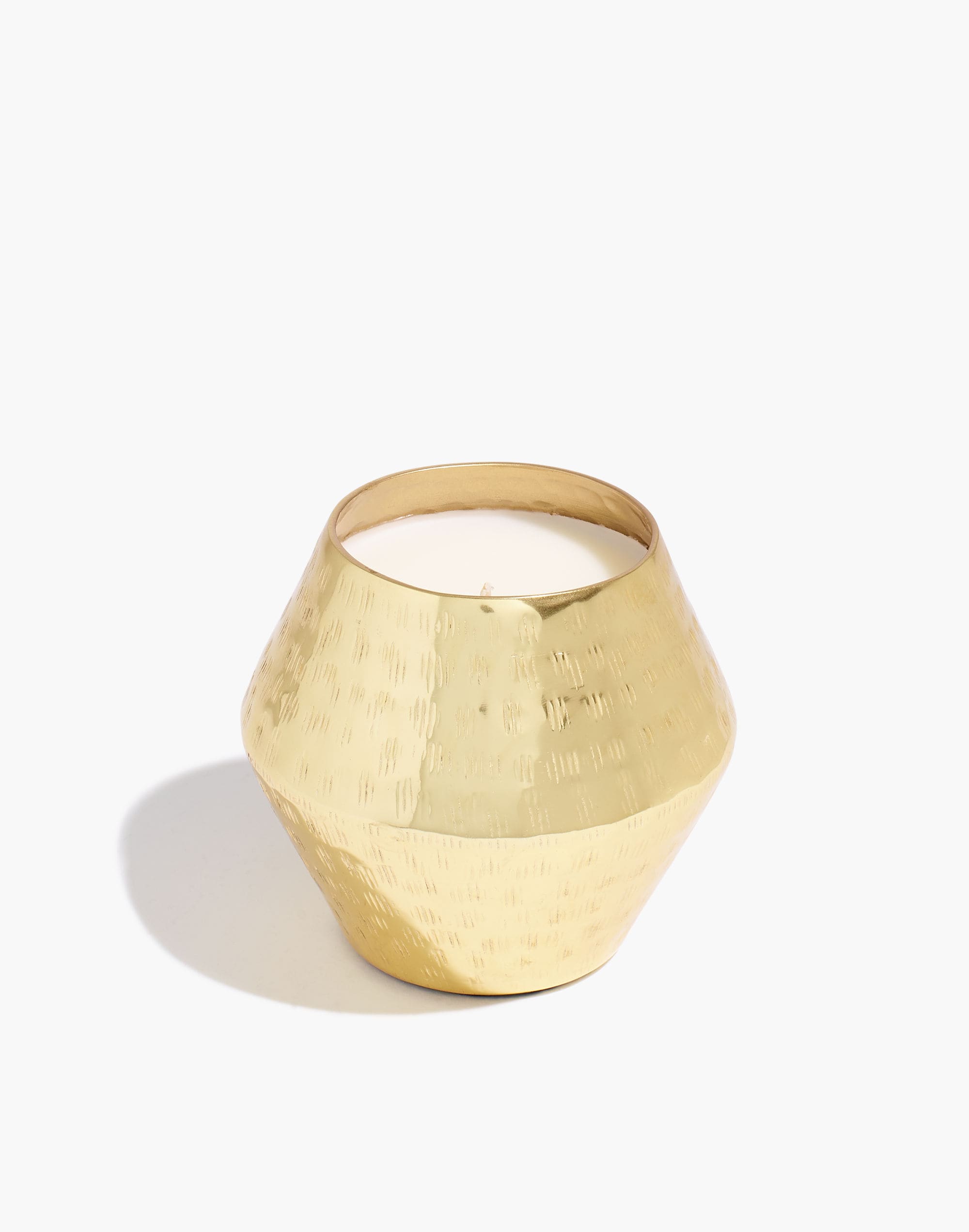 Etched Brass Single-Wick Candle
