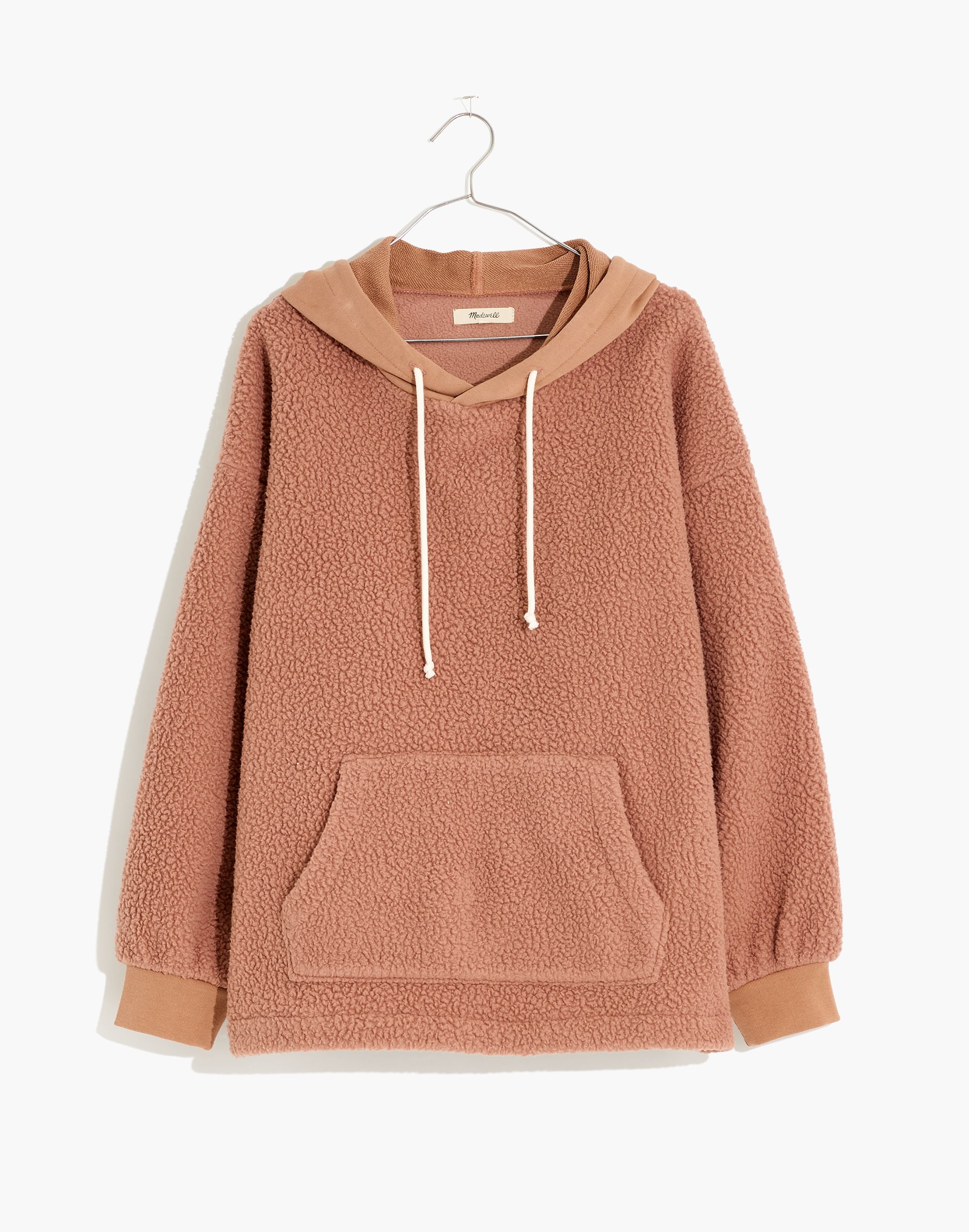 (Re)sourced Fleece Bubble-Sleeve Hoodie Sweatshirt