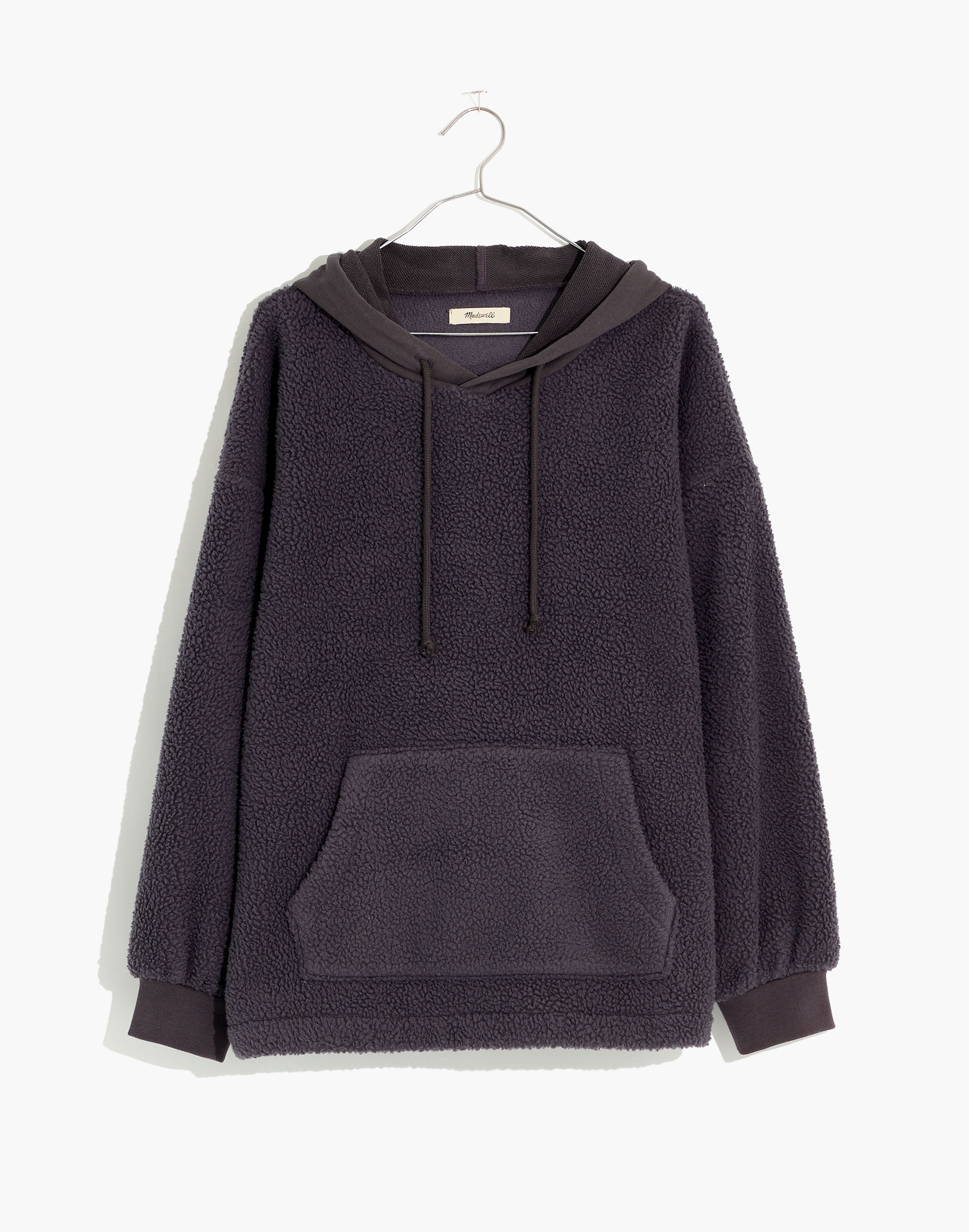 (Re)sourced Fleece Bubble-Sleeve Hoodie Sweatshirt