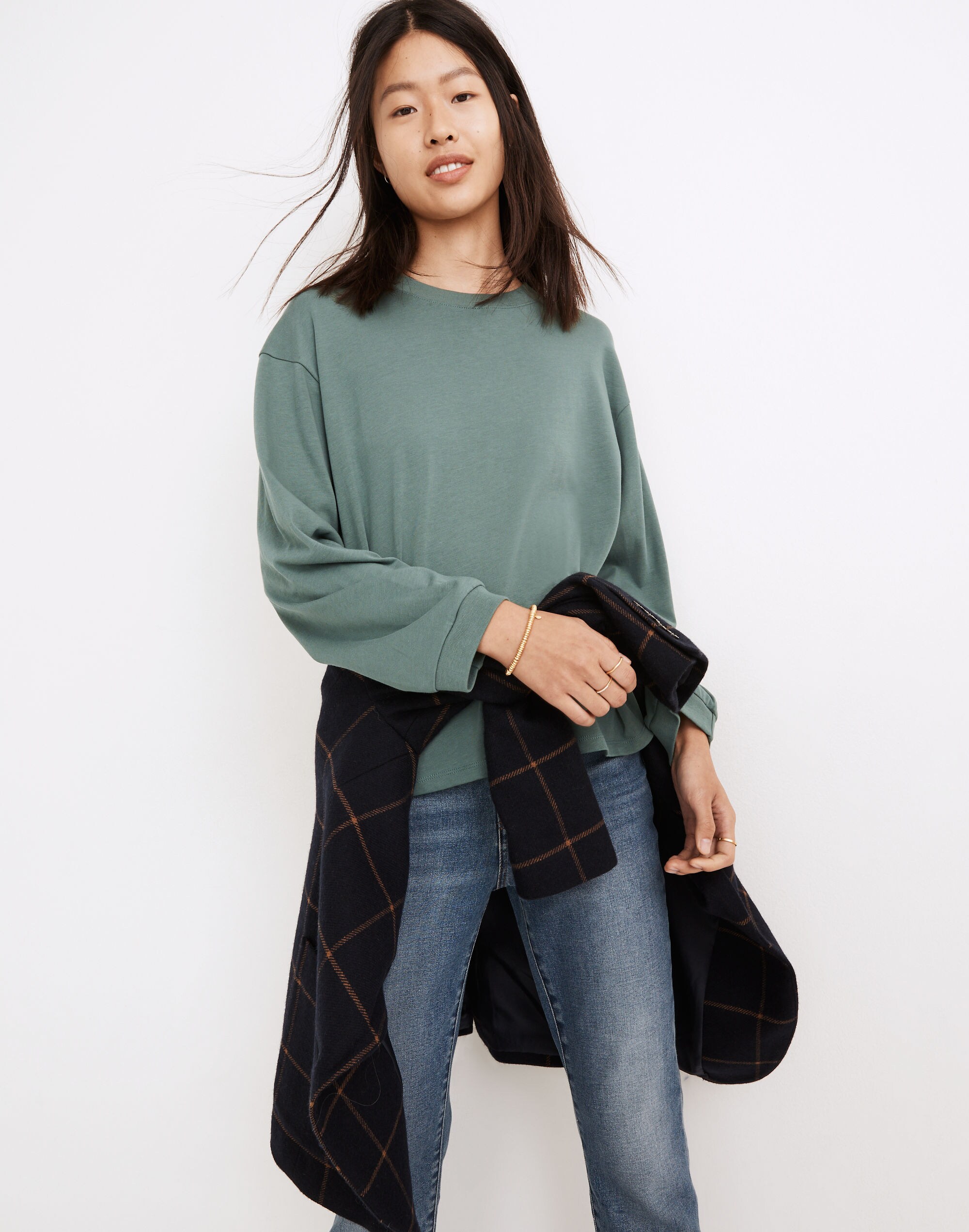 Supima&reg; Cotton Essential Long-Sleeve Tee
