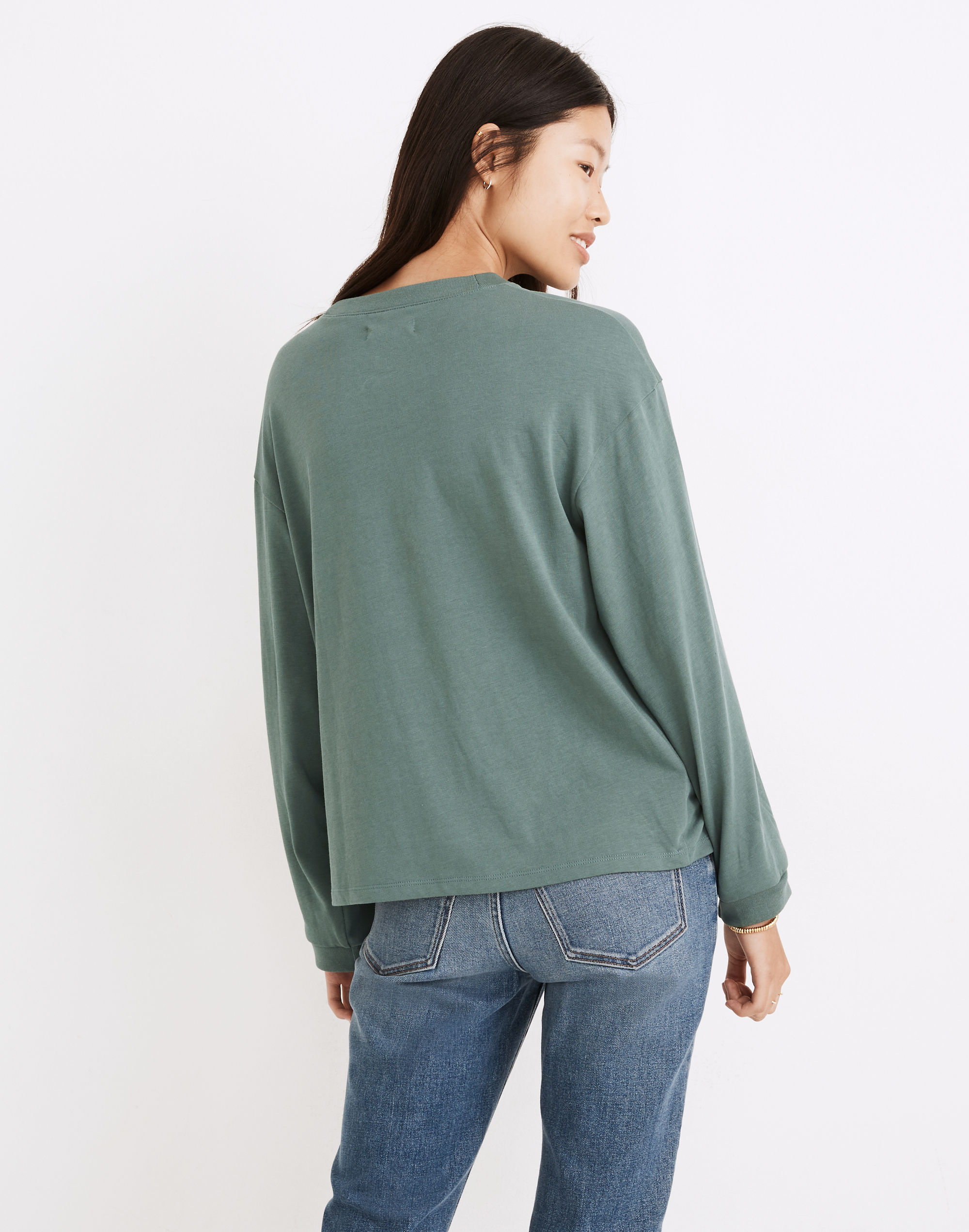 Supima&reg; Cotton Essential Long-Sleeve Tee
