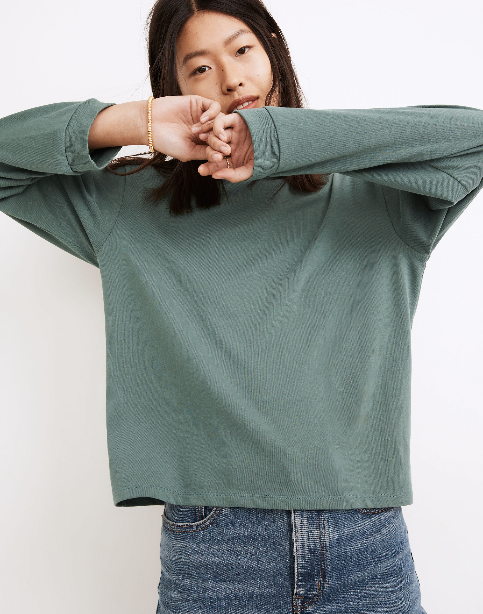 Supima&reg; Cotton Essential Long-Sleeve Tee