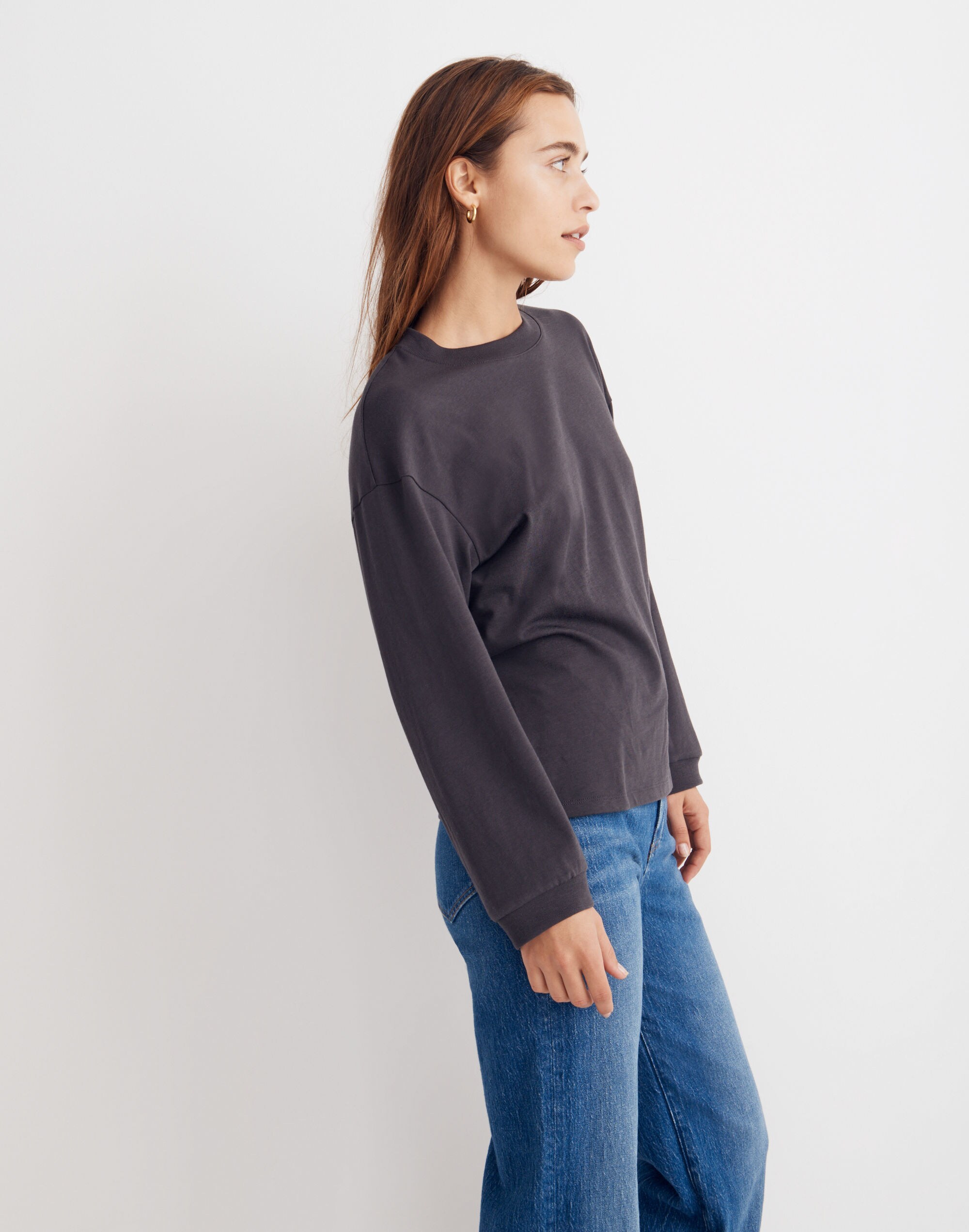 Supima&reg; Cotton Essential Long-Sleeve Tee