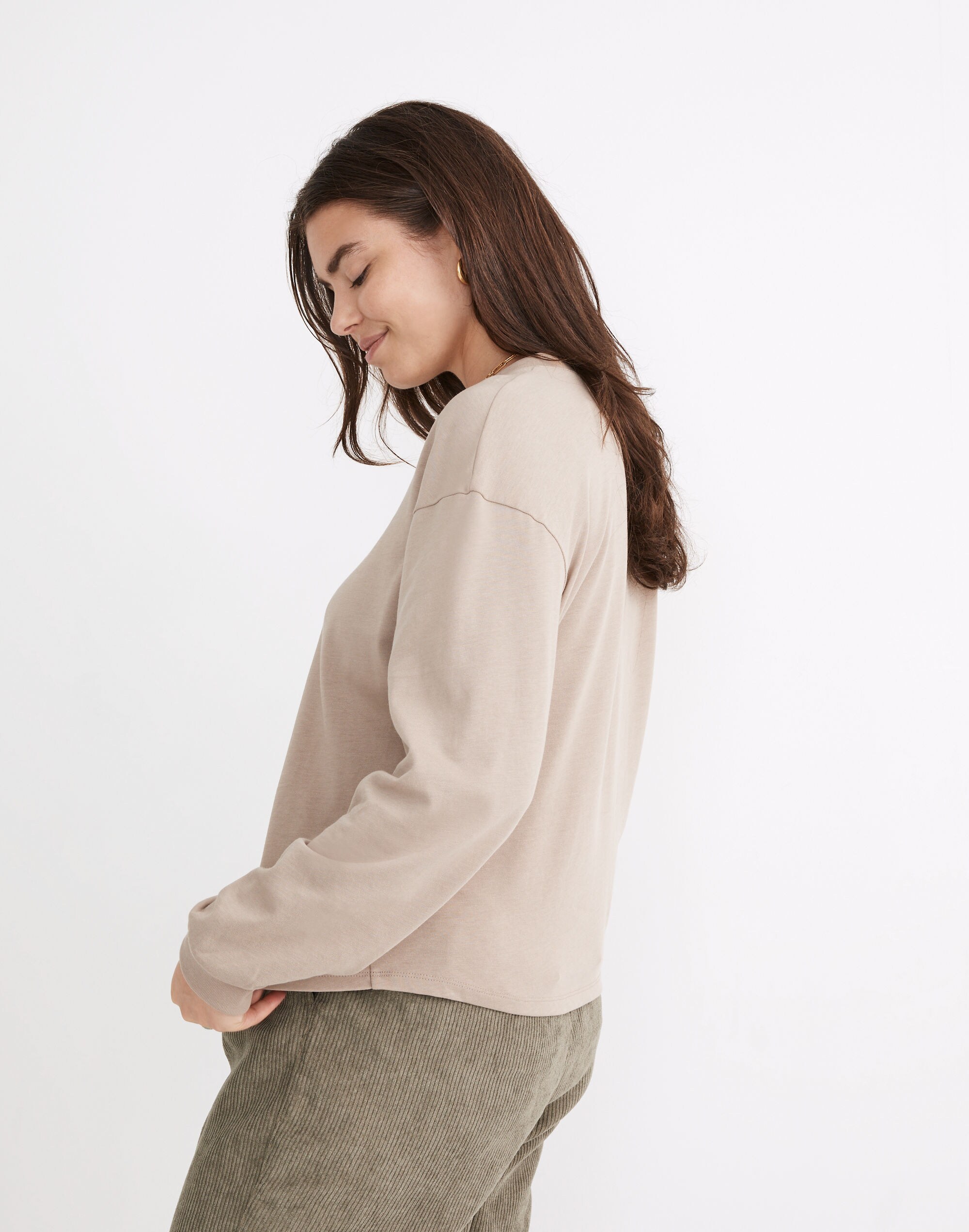 Supima&reg; Cotton Essential Long-Sleeve Tee