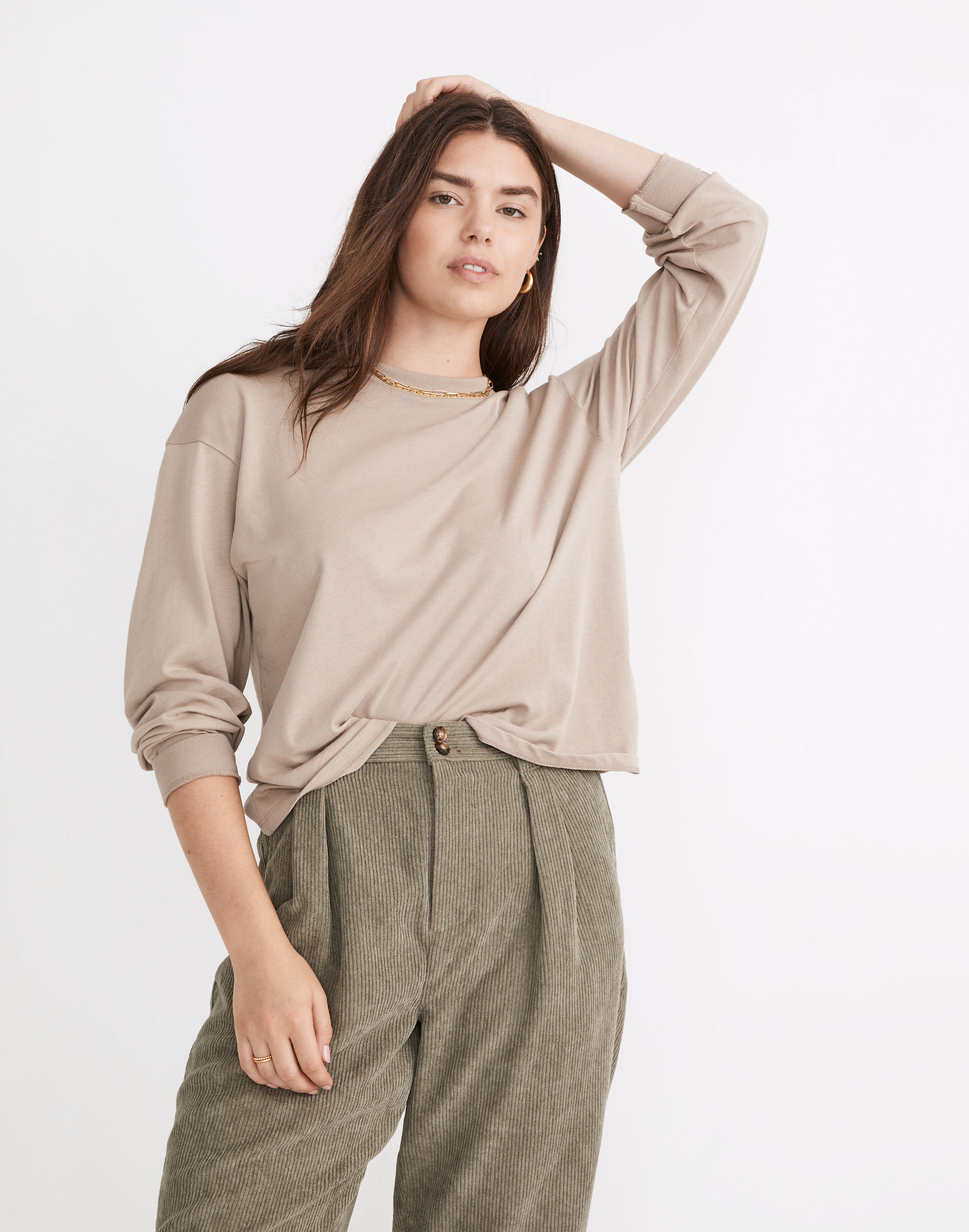 Supima&reg; Cotton Essential Long-Sleeve Tee