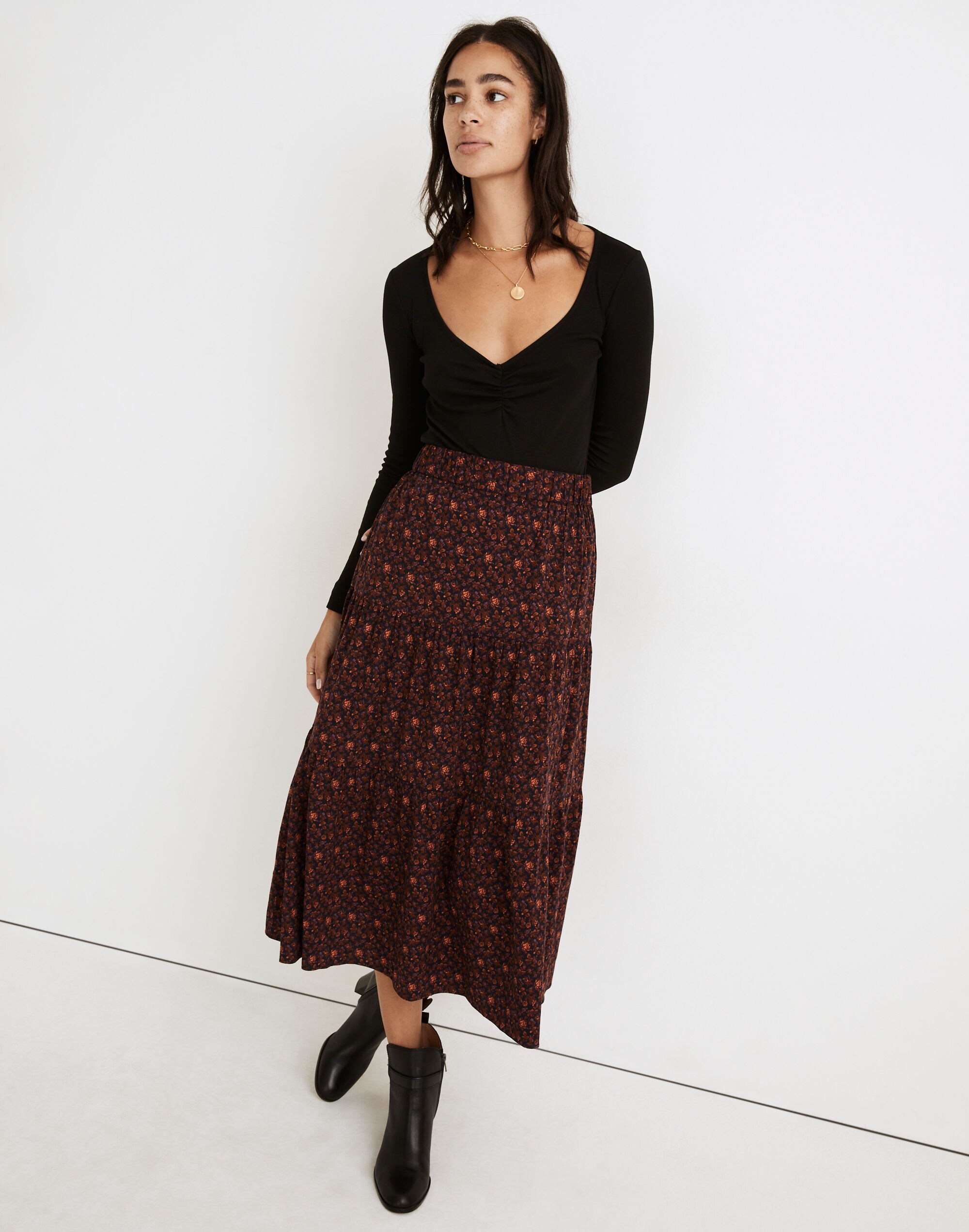 Fine Ribbed Sweetheart Tee