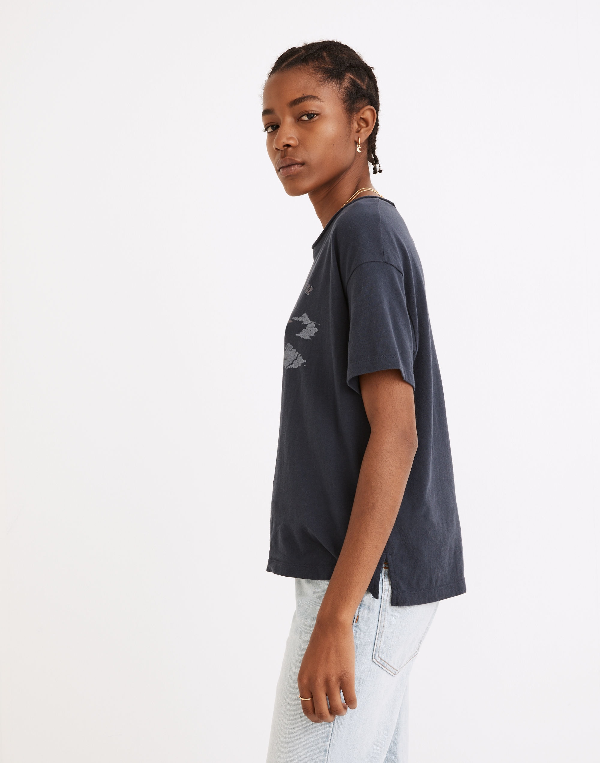 Flying Home to You Softfade Cotton Oversized Tee