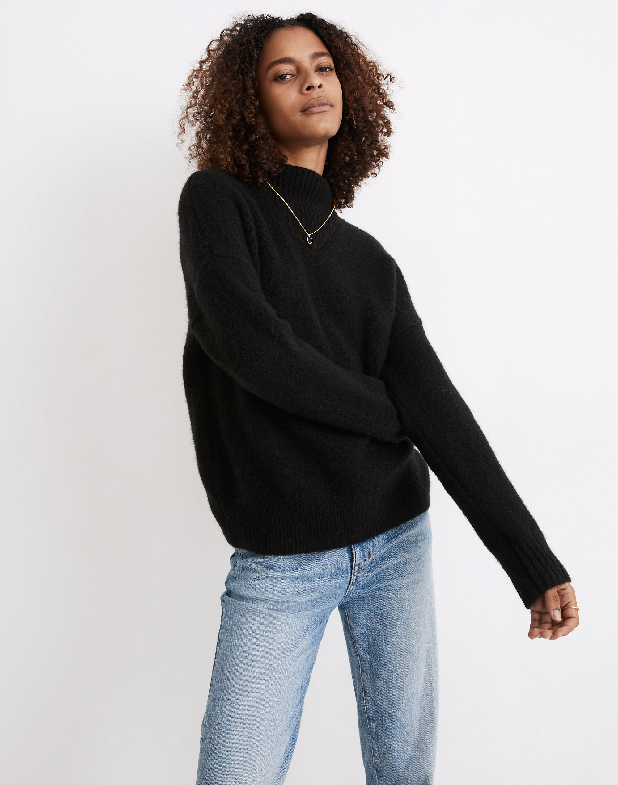 dillon mockneck pullover sweater