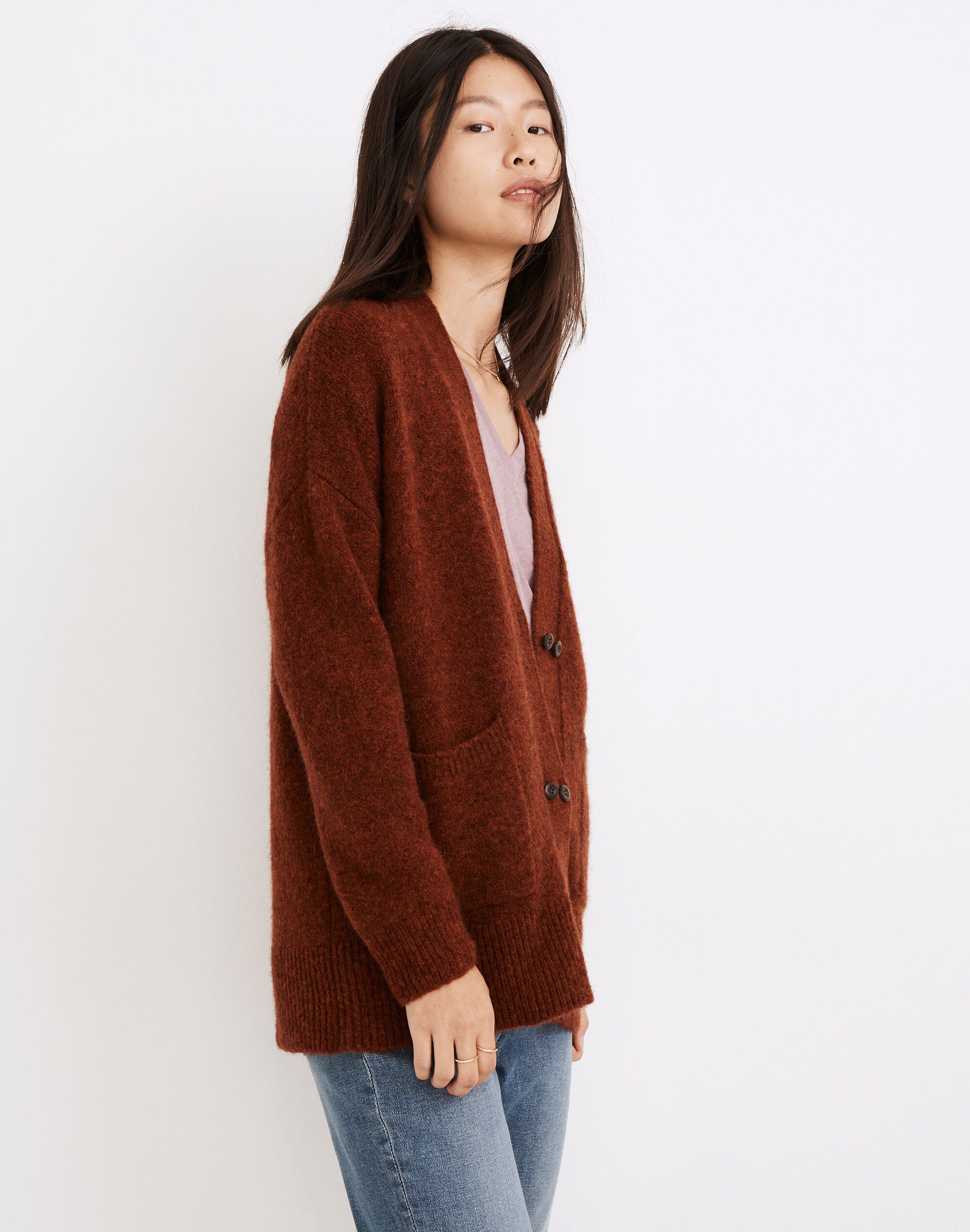Allston Double-Button Cardigan Sweater