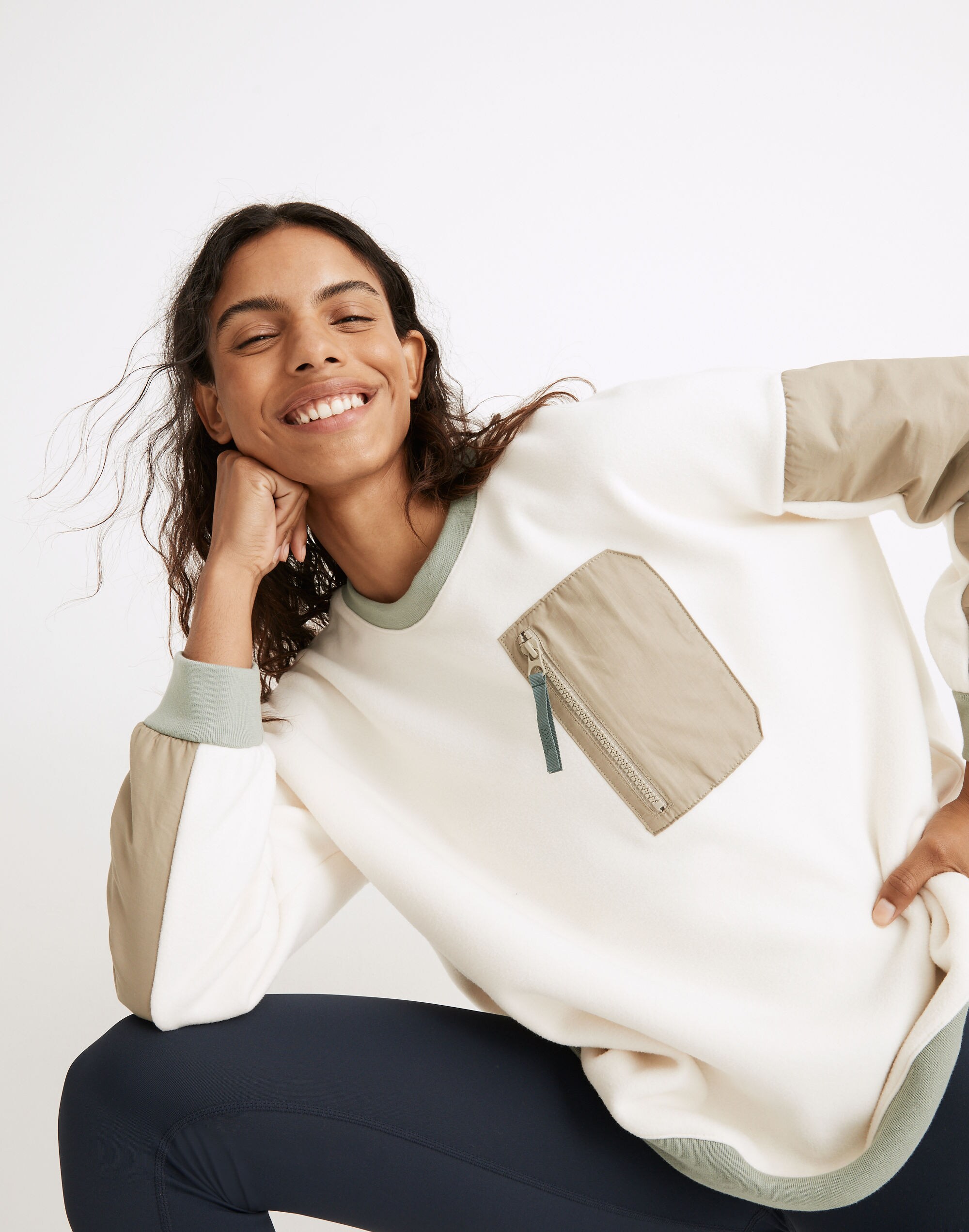 MWL Betterfleece Colorblock Crewneck Sweatshirt