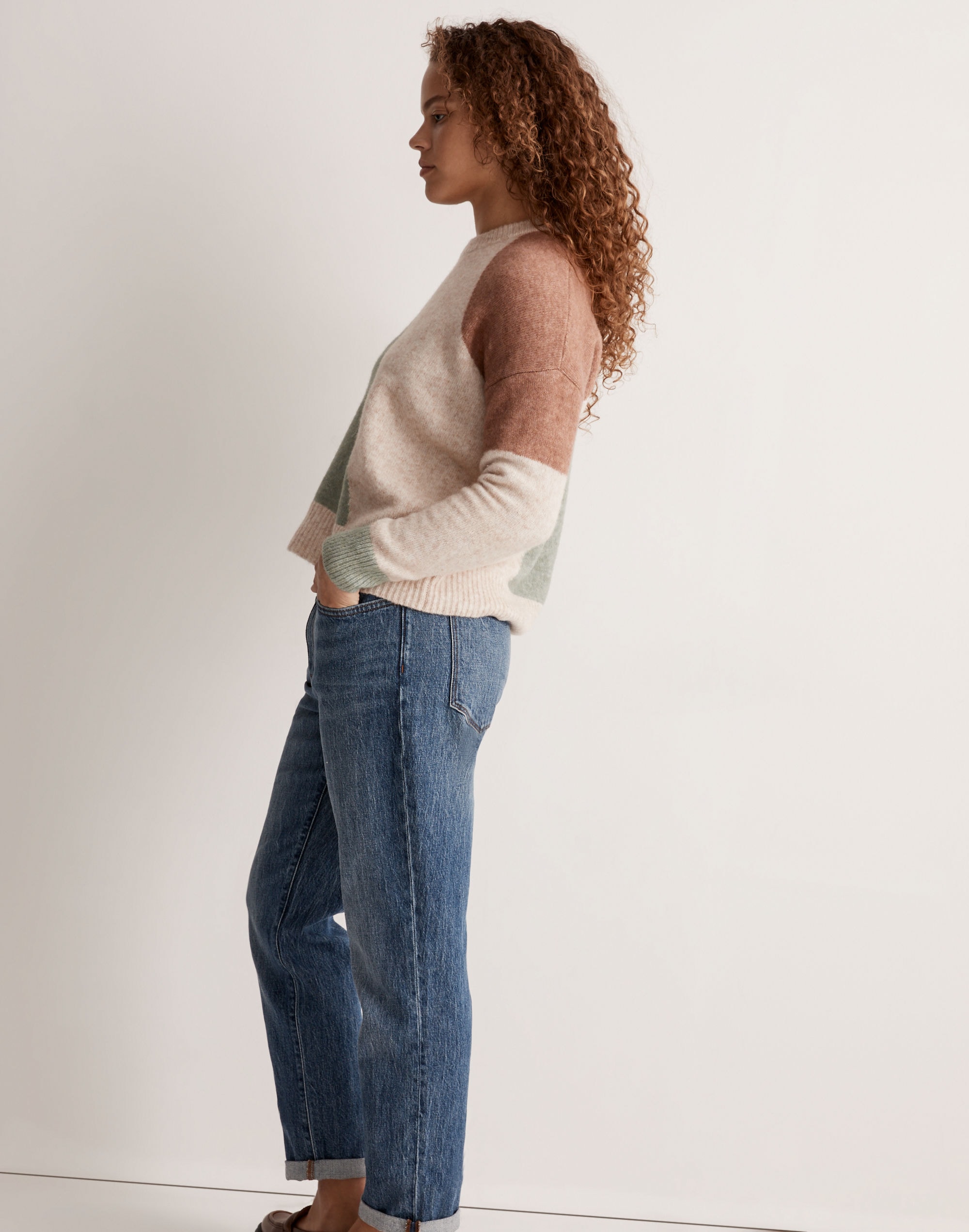 Cedarbrook Pullover Sweater in Colorblock