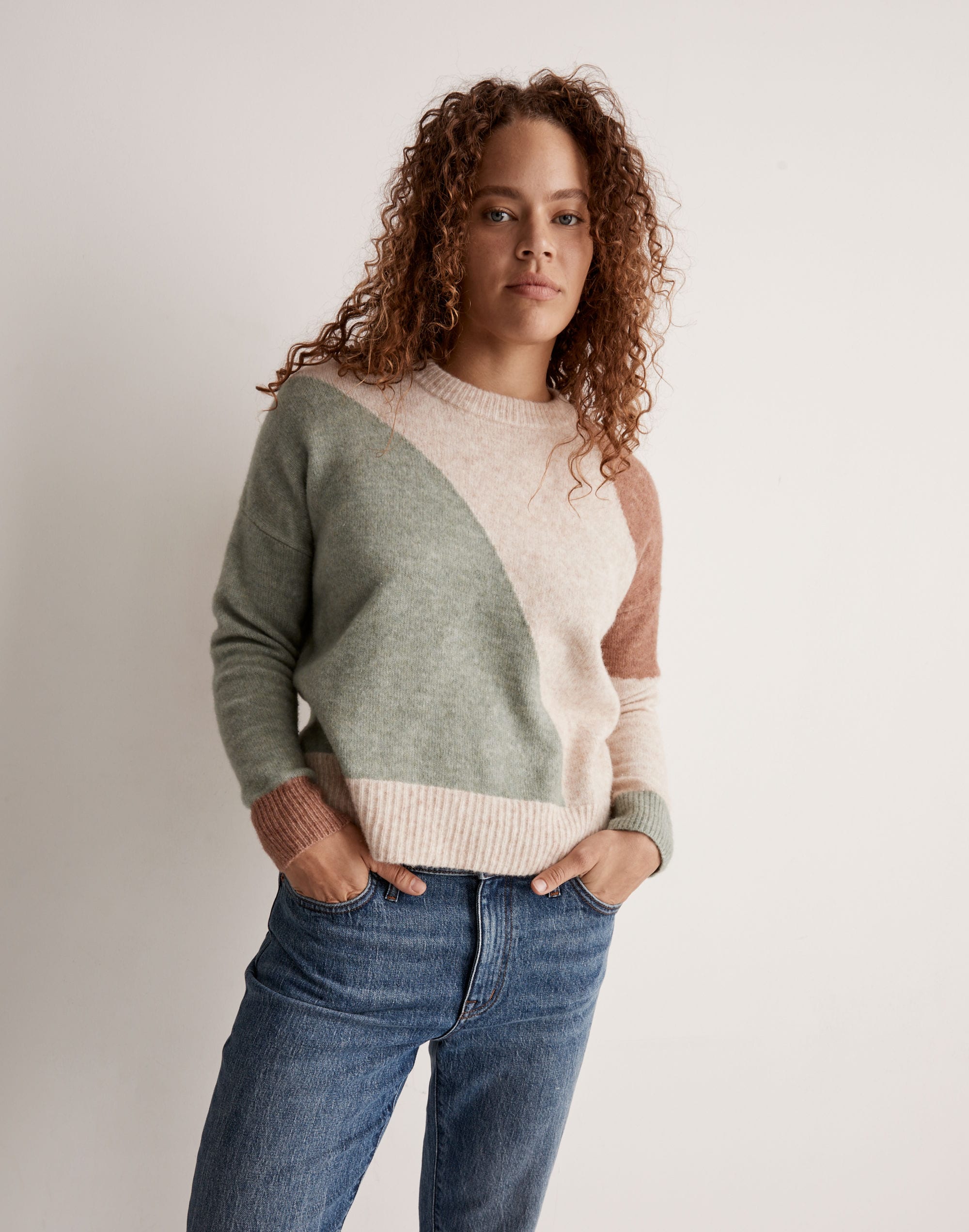 Cedarbrook Pullover Sweater in Colorblock