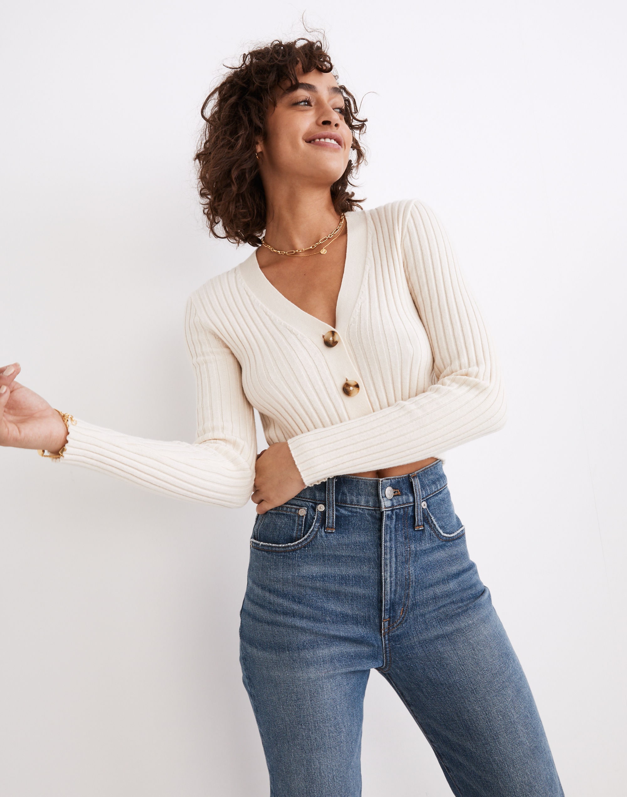 Brenville Crop Cardigan Sweater