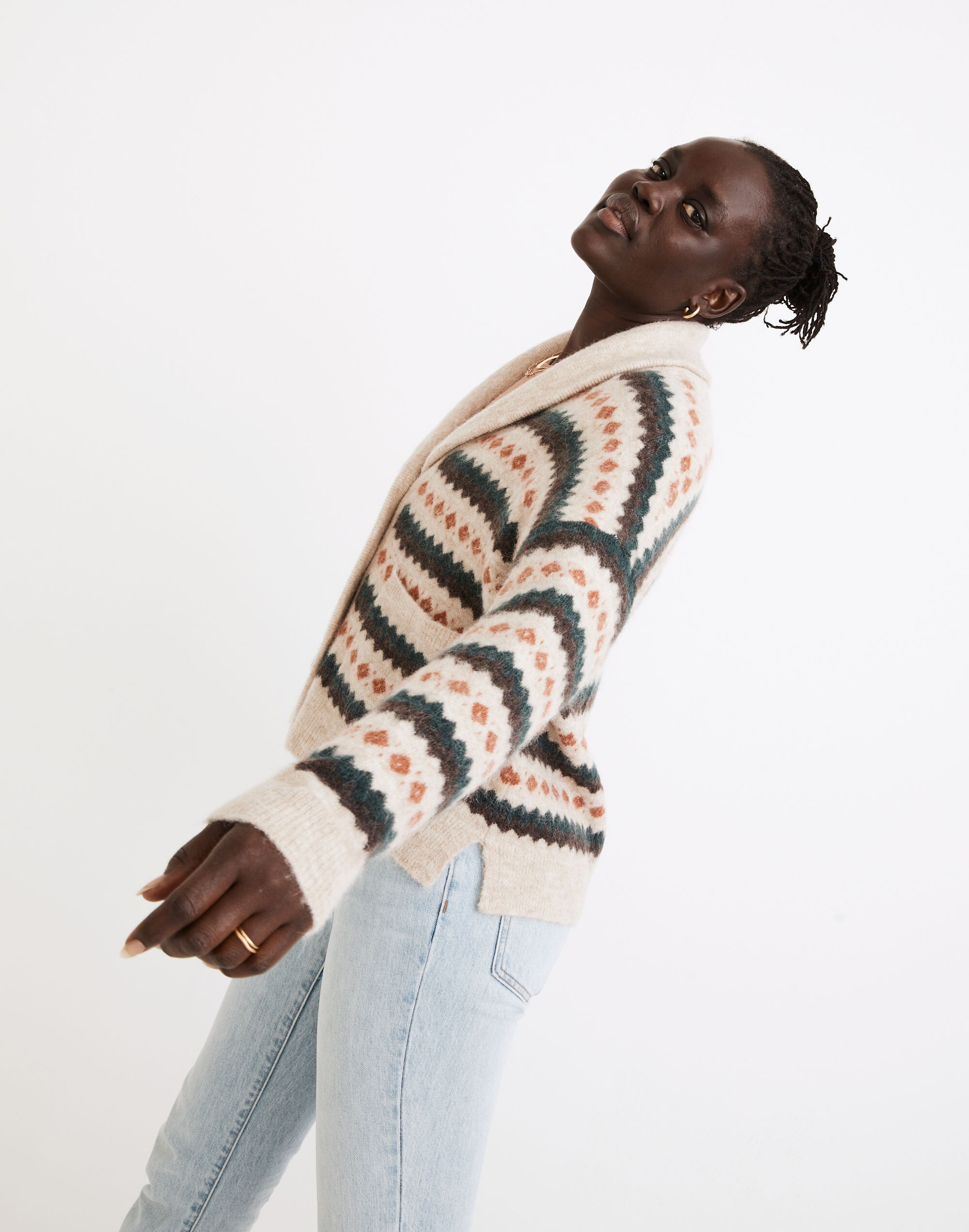 Harland Fair Isle Cardigan Sweater