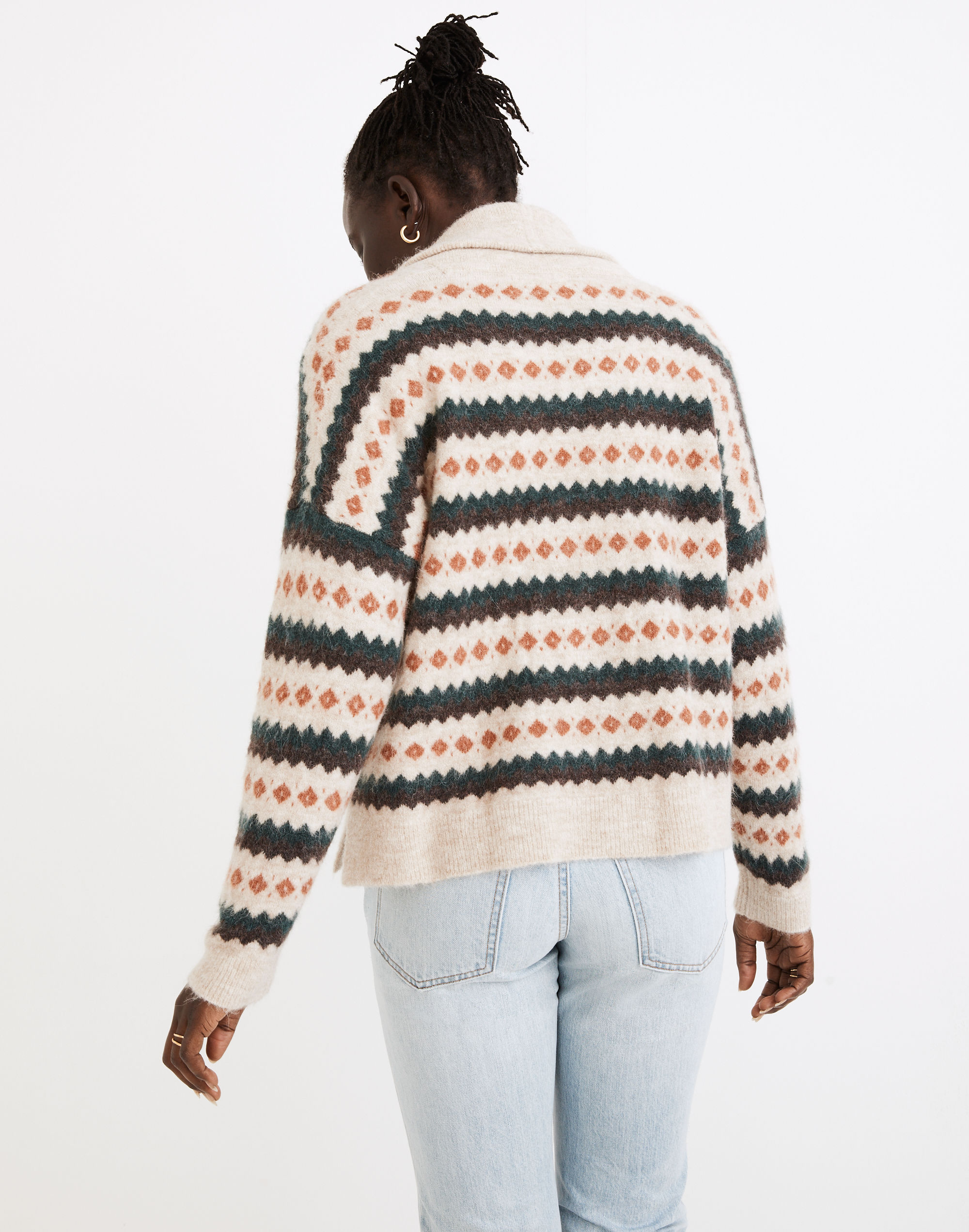 Harland Fair Isle Cardigan Sweater