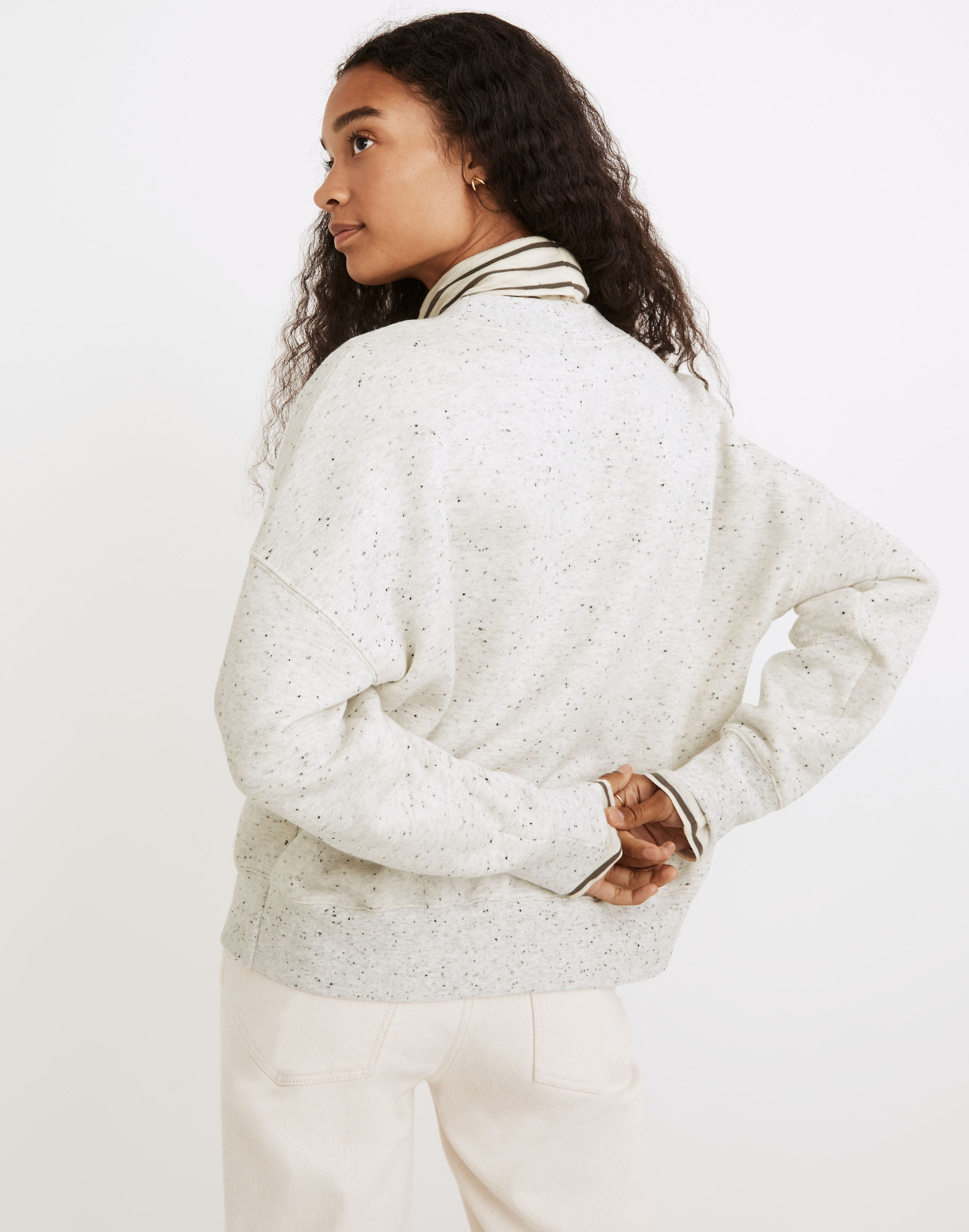 Cardigan Sweatshirt in Donegal