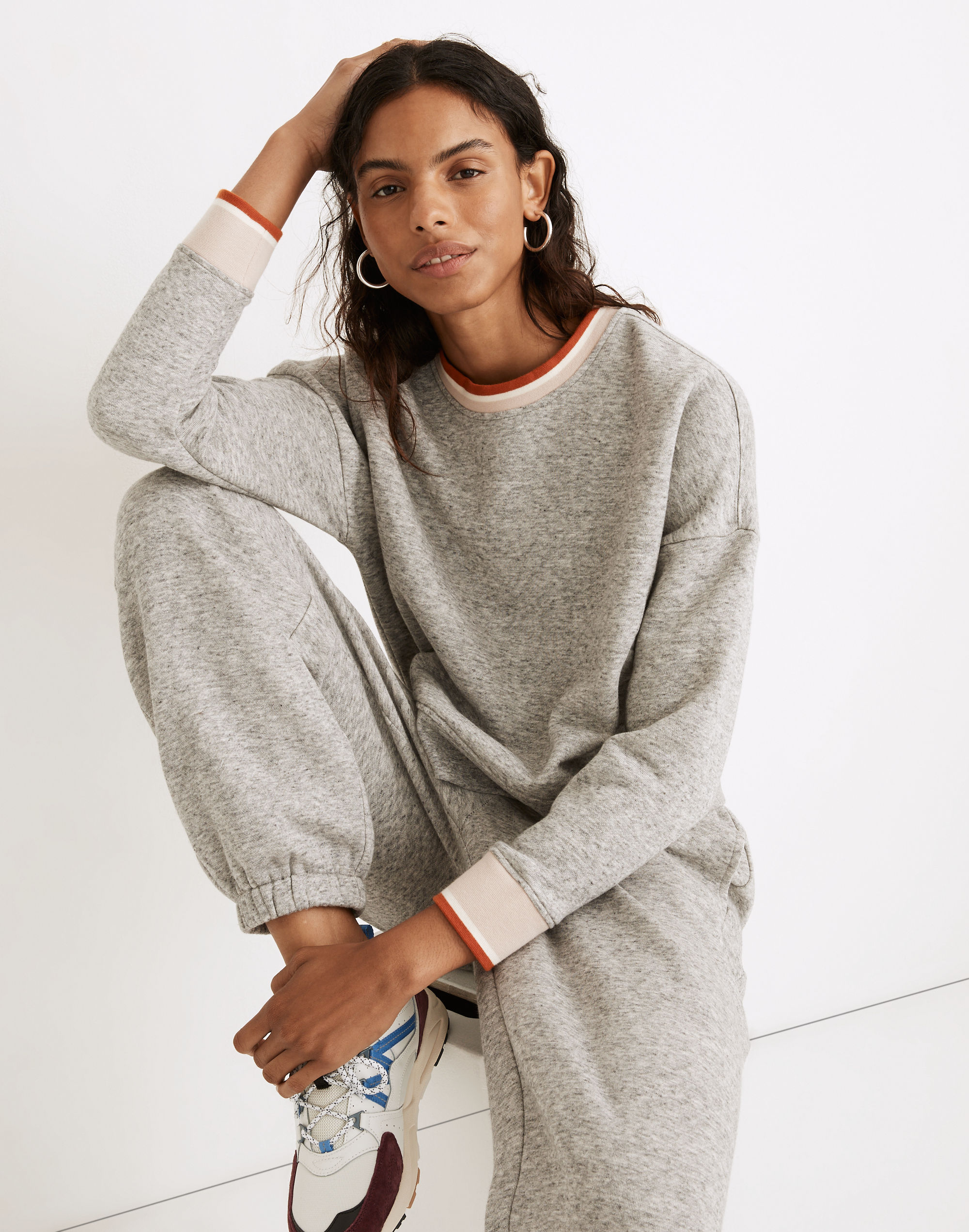 MWL Betterterry Ringer Crop Sweatshirt