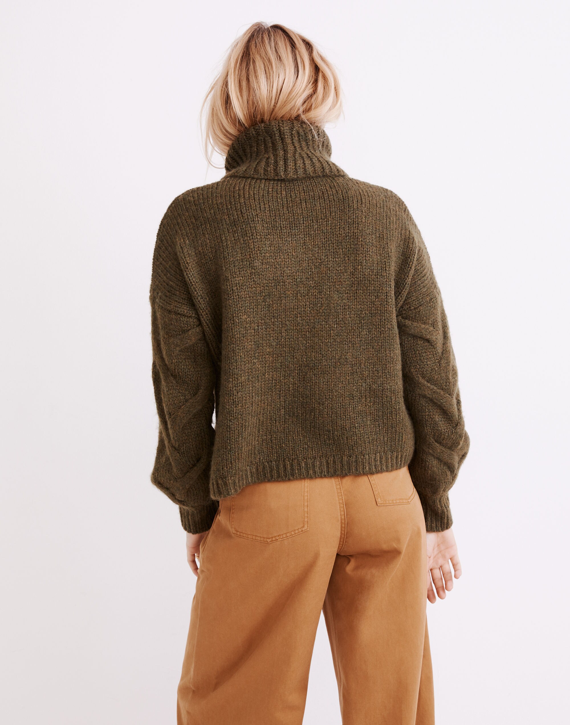Somervell Modern Cable Turtleneck Sweater