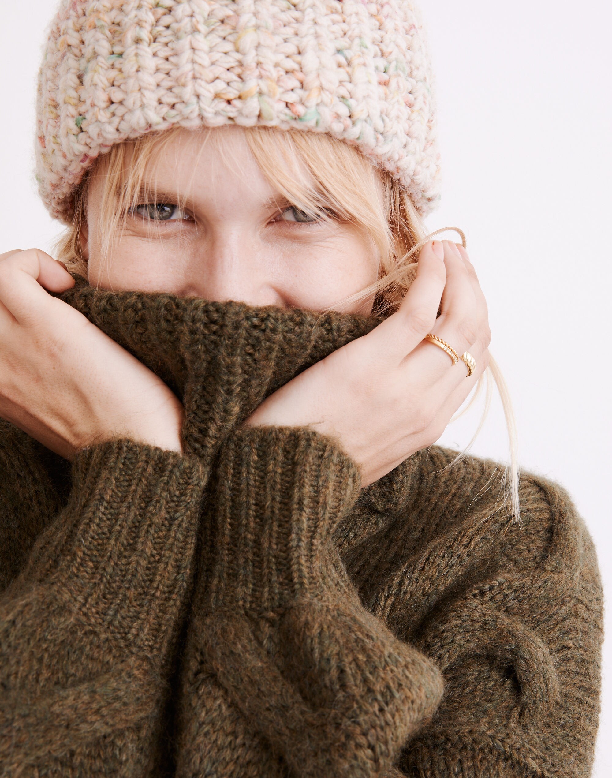 Somervell Modern Cable Turtleneck Sweater