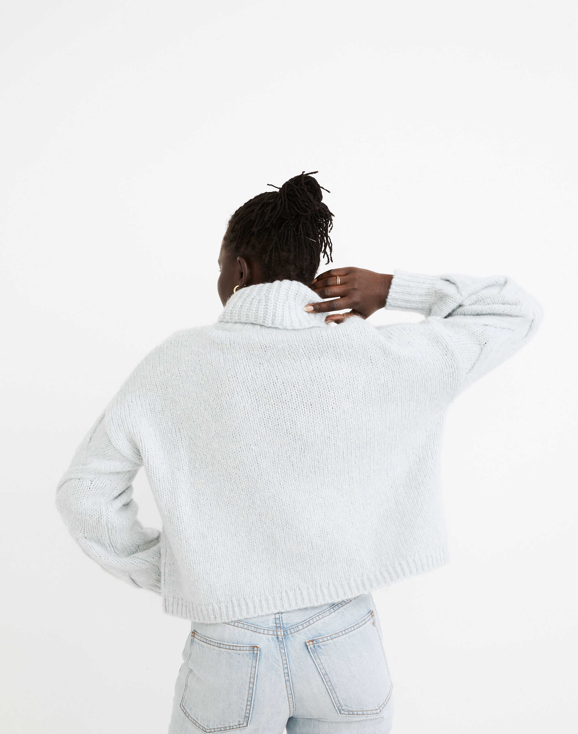 Somervell Modern Cable Turtleneck Sweater
