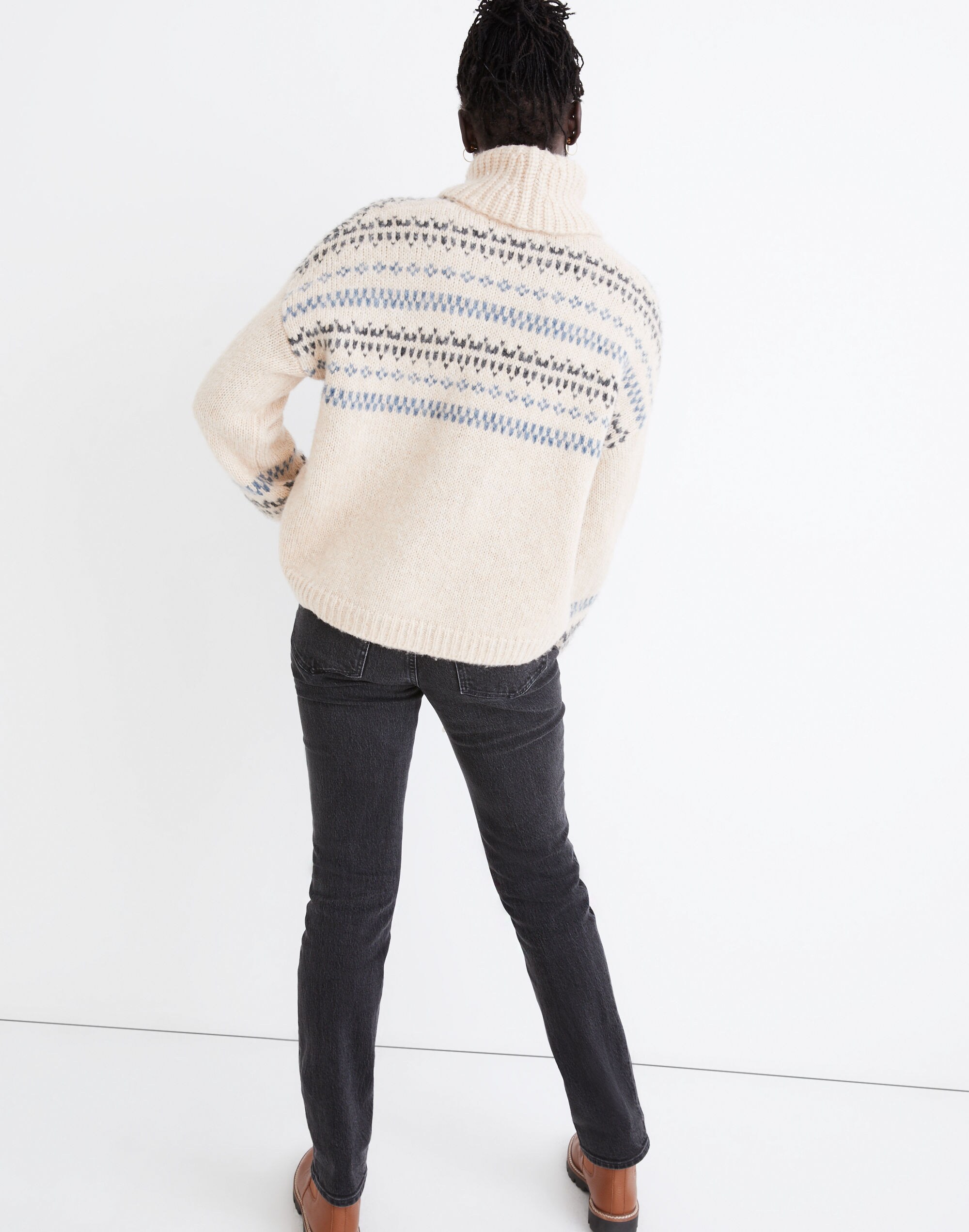 Somervell Fair Isle Turtleneck Sweater