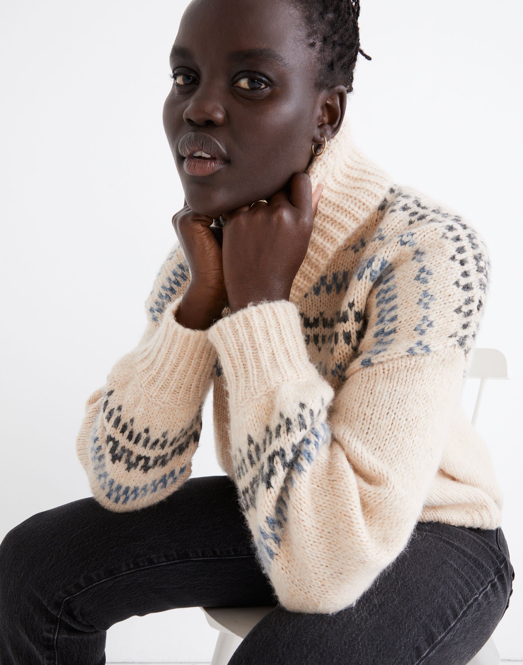 Somervell Fair Isle Turtleneck Sweater