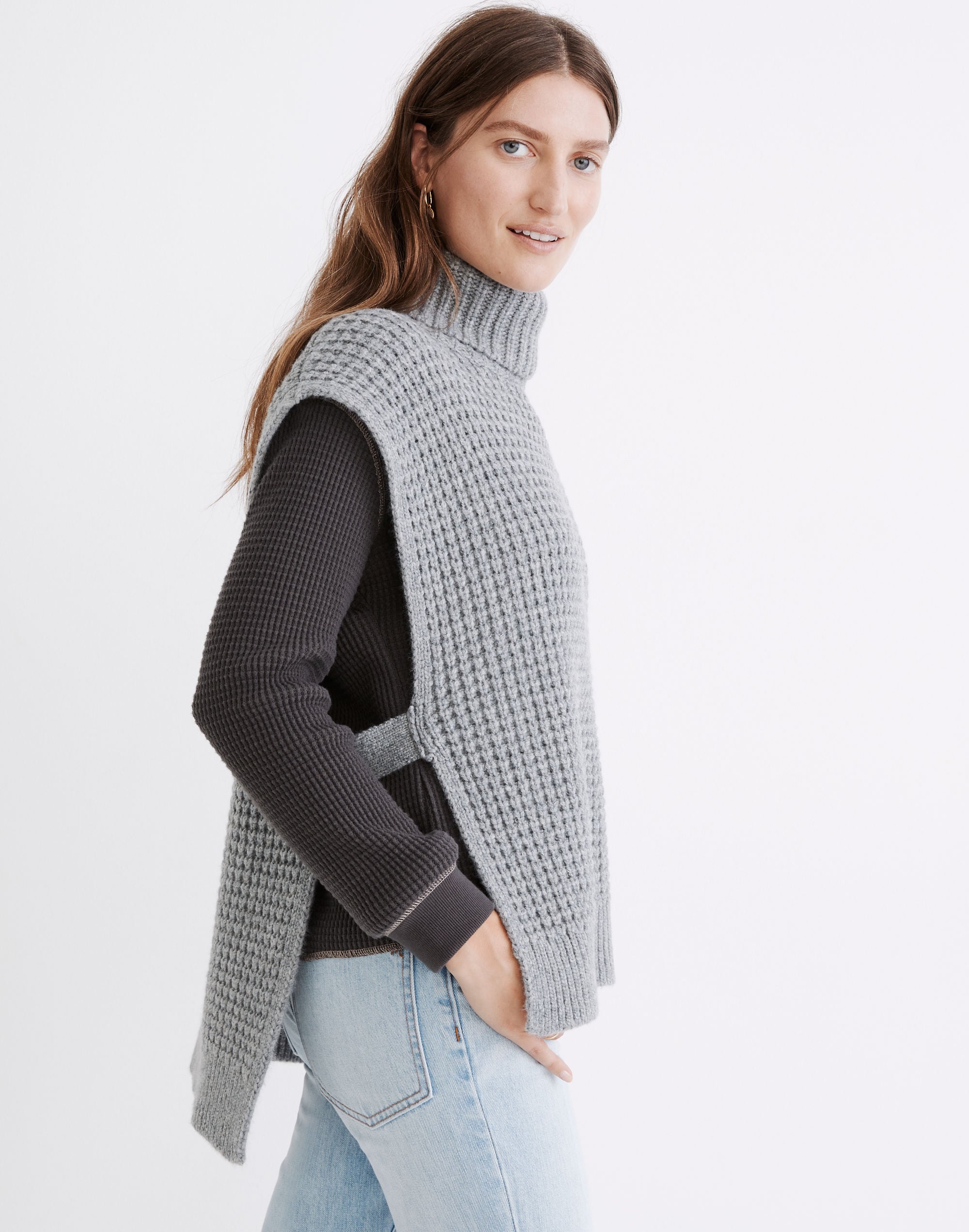 Bournville Waffle Sweater Vest