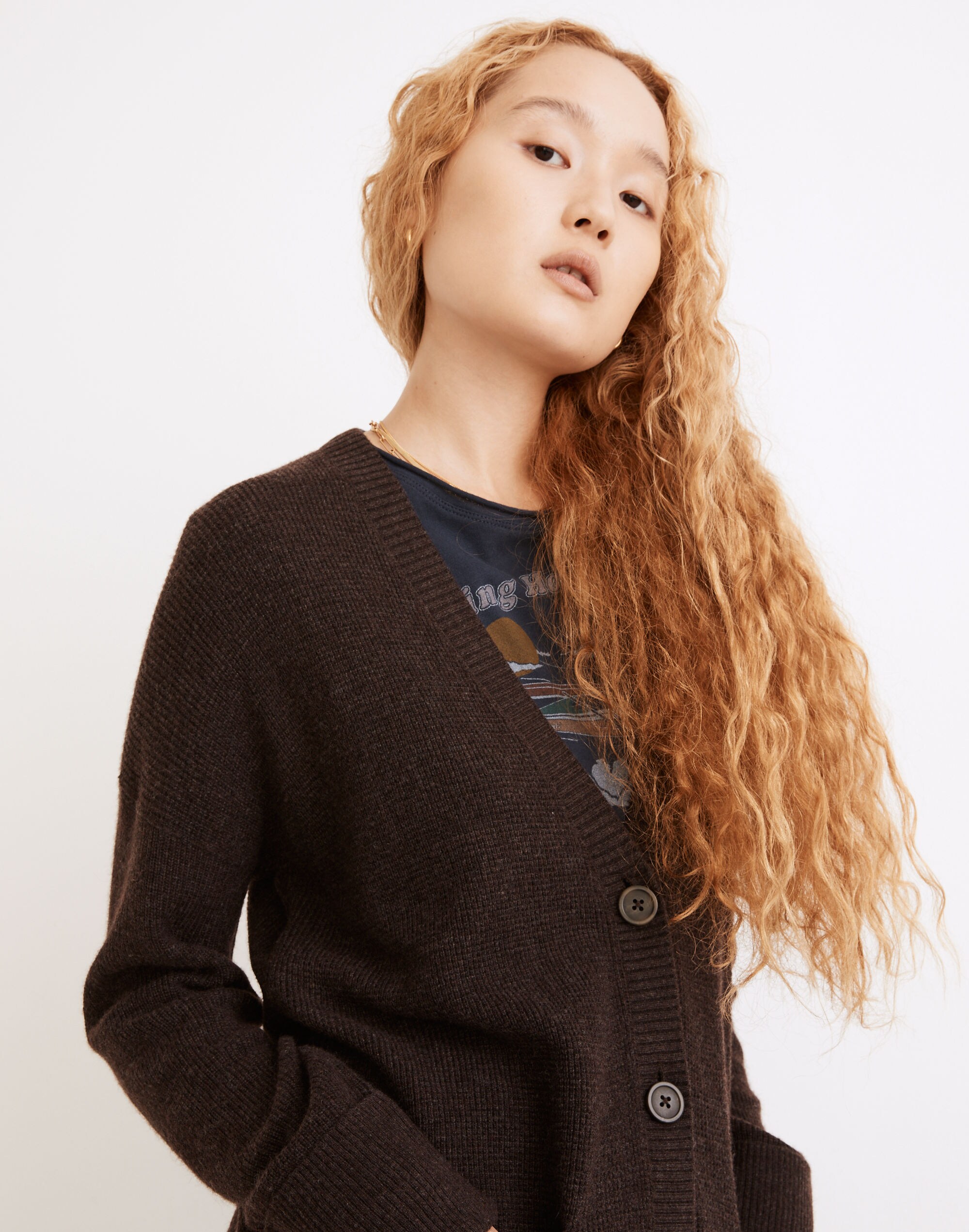 Asherton Waffle Cardigan Sweater