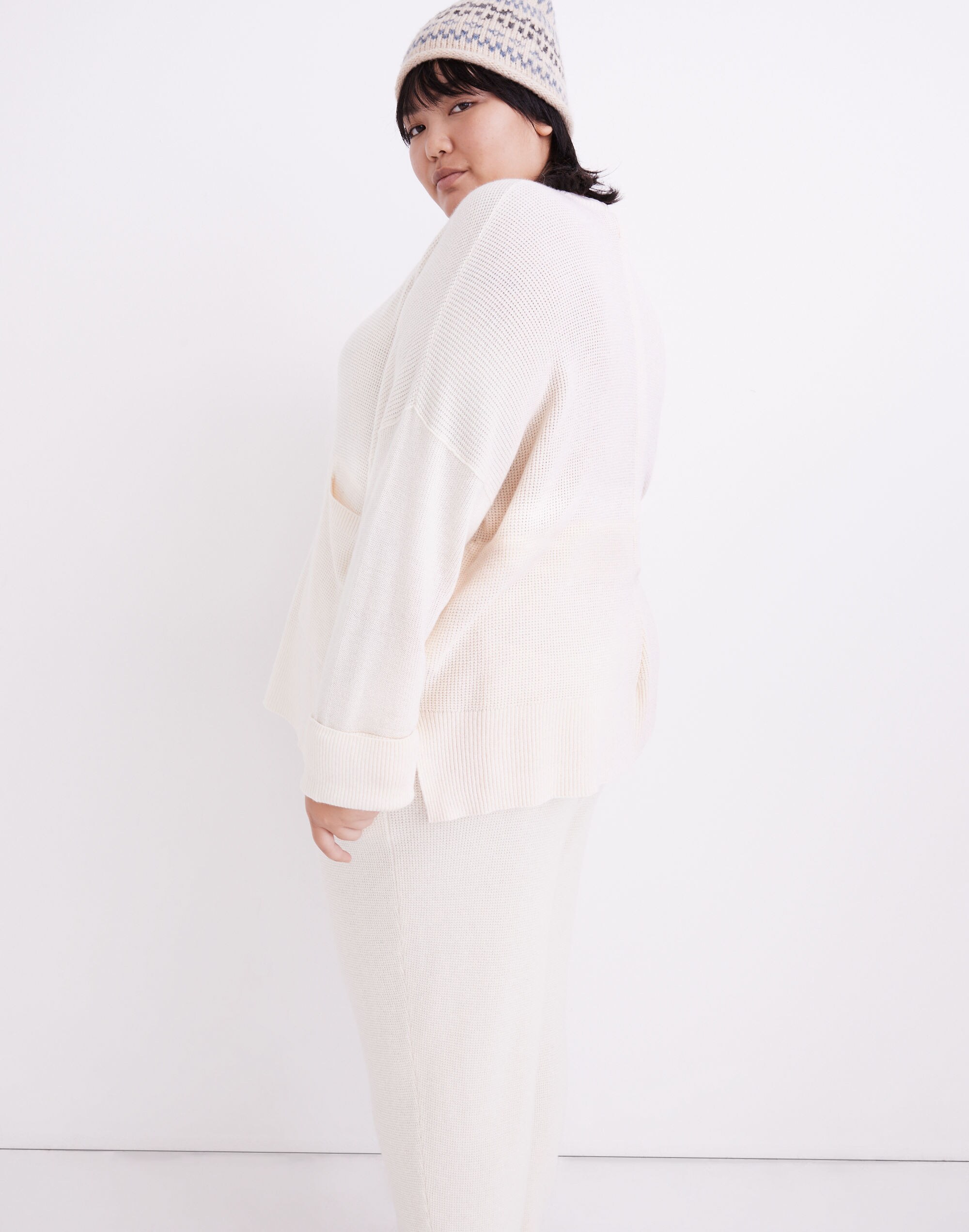 Asherton Waffle Cardigan Sweater