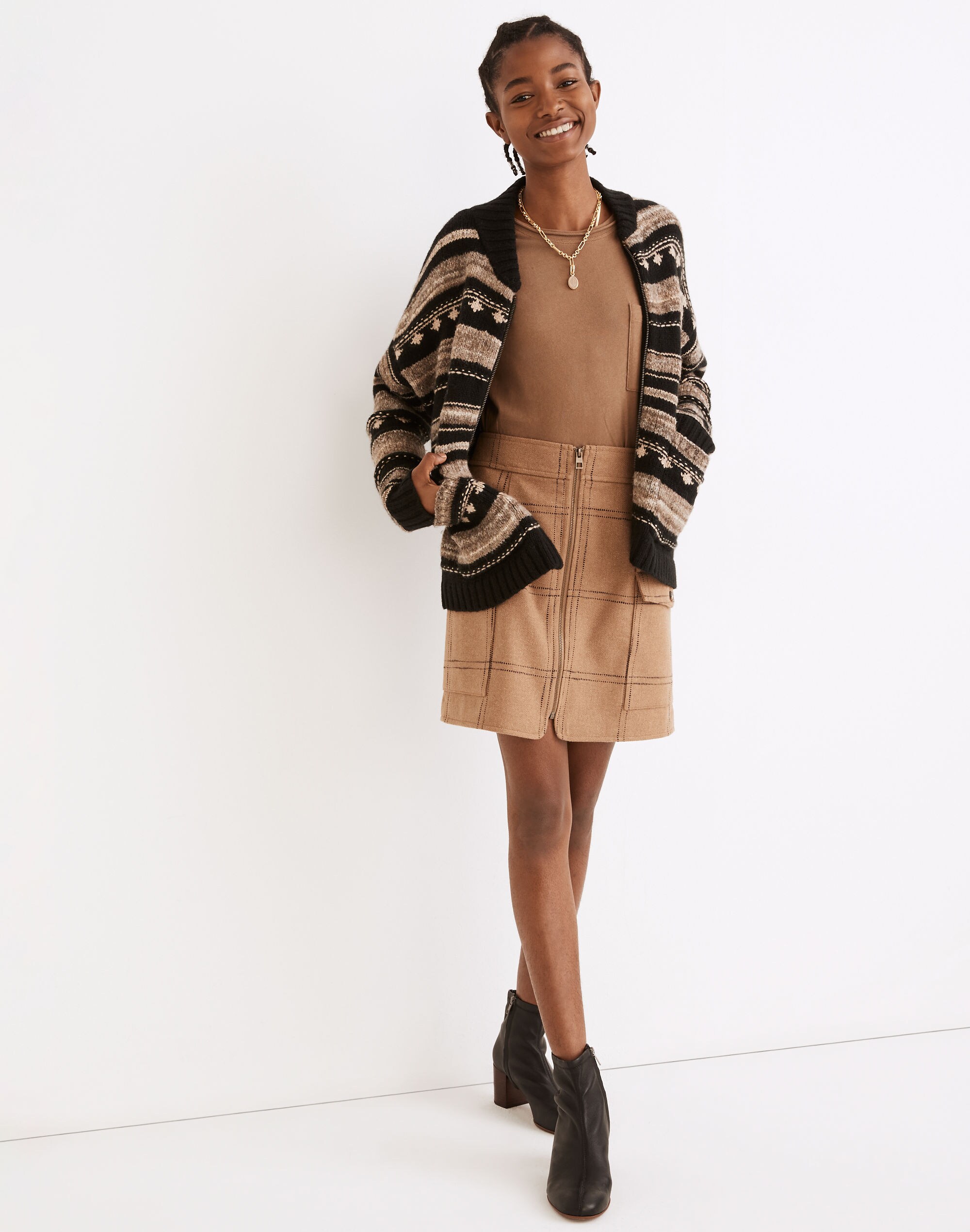 Benshire Bomber Sweater Jacket