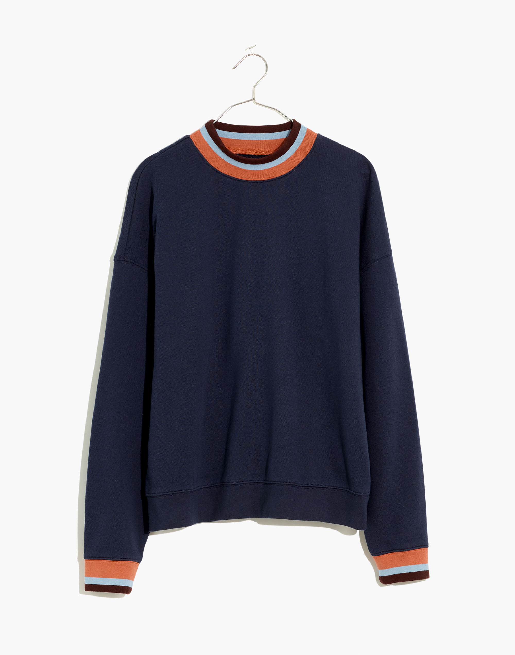 (Re)sourced Cotton Studio Ringer Mockneck Sweatshirt