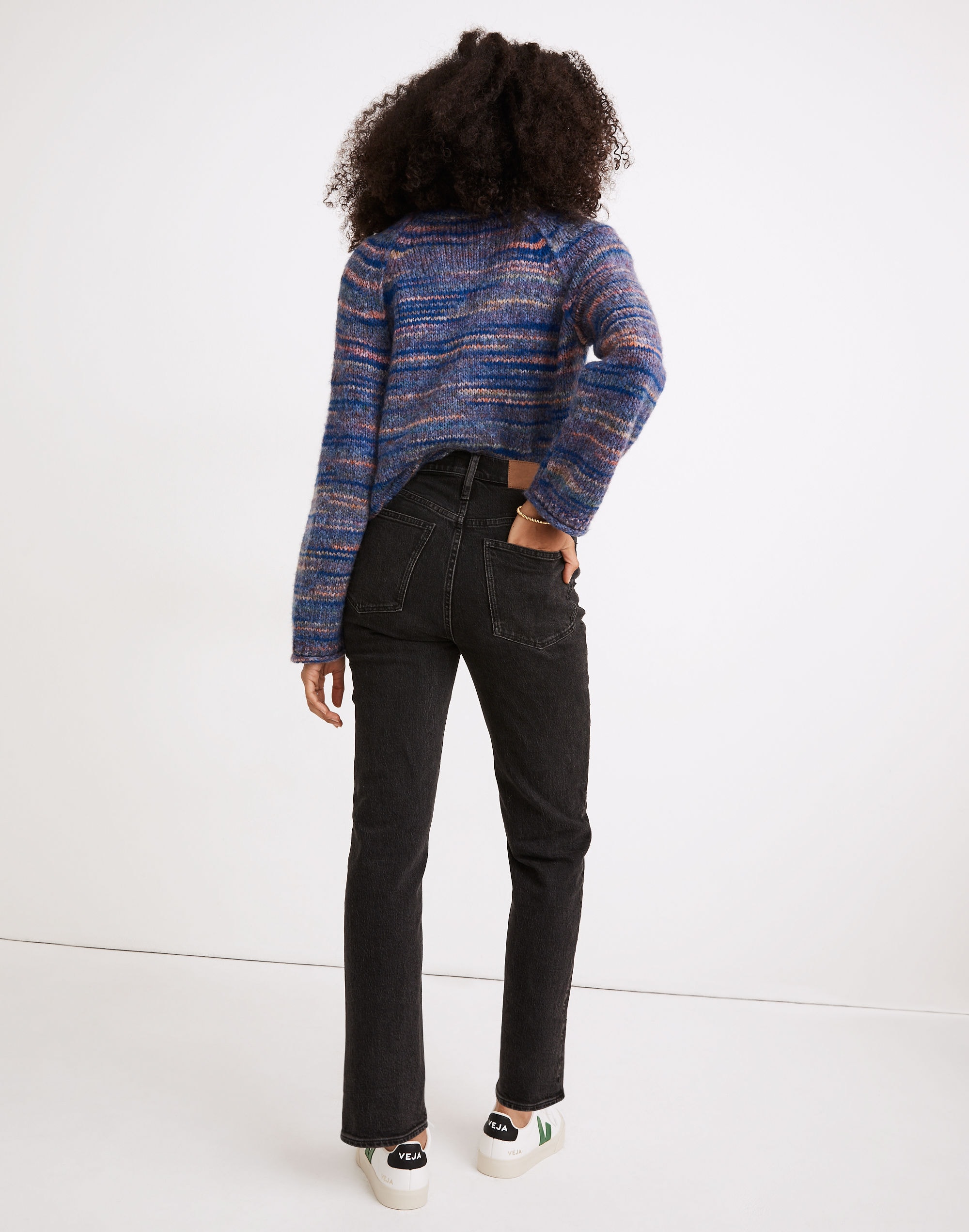 The Perfect Vintage Straight Jean in Rosella Wash: Ripped Edition