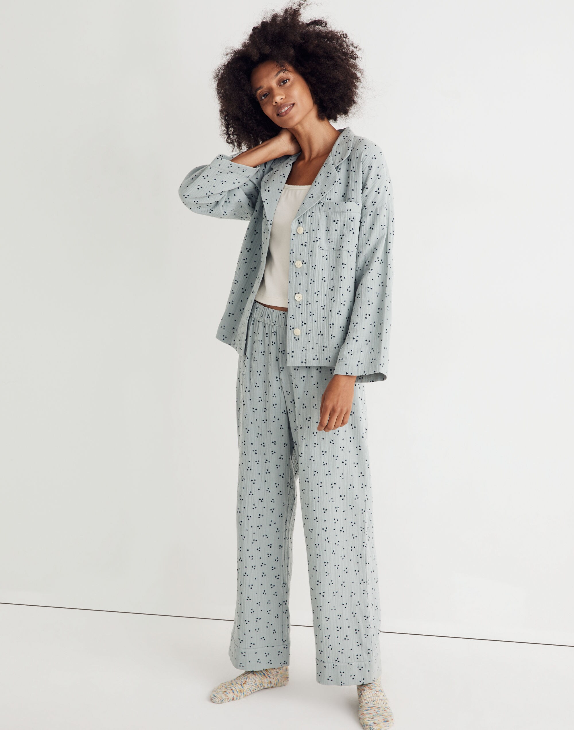 Lightestspun Pajama Set in Night Stars