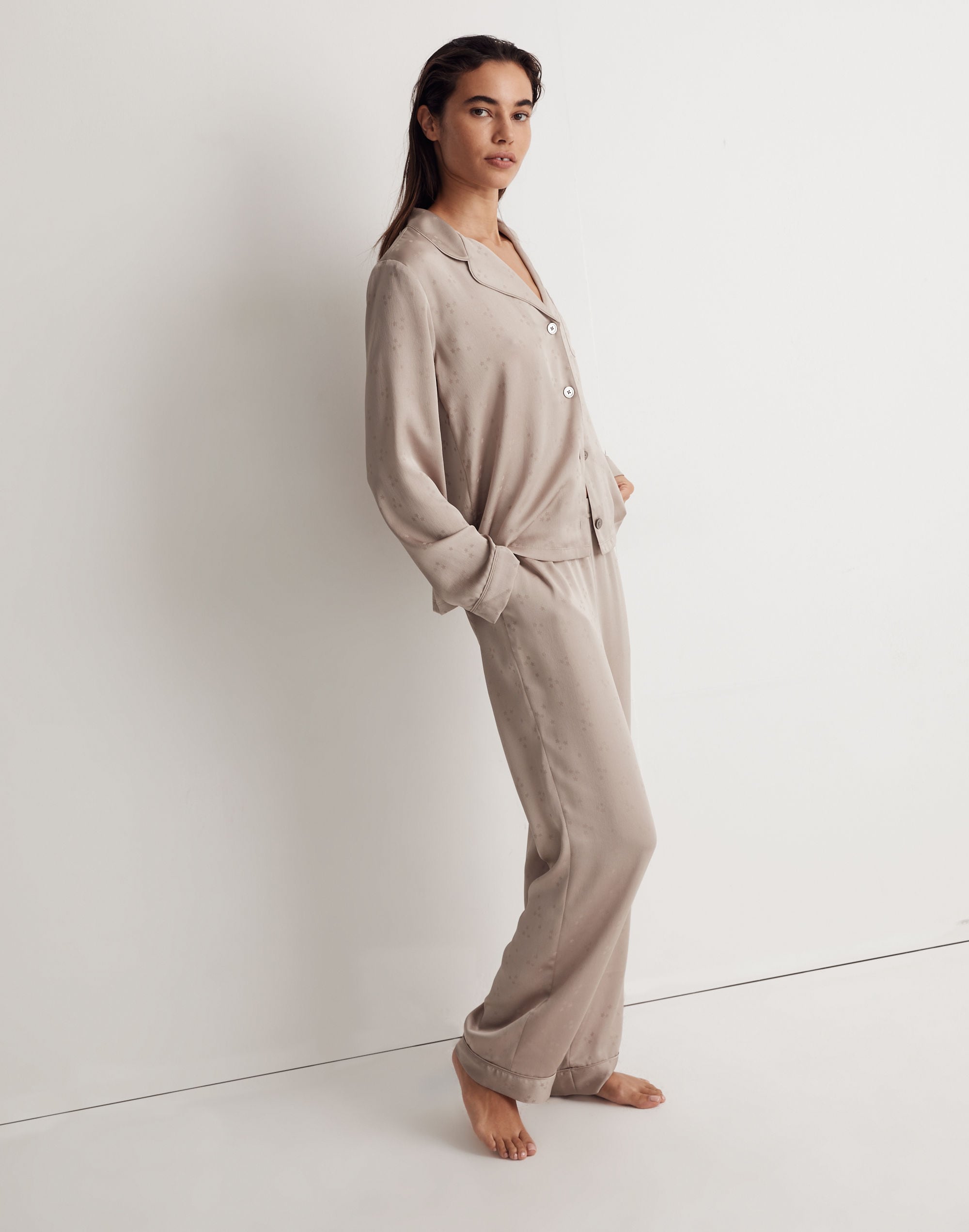 Night Stars Satin Pajama Pants