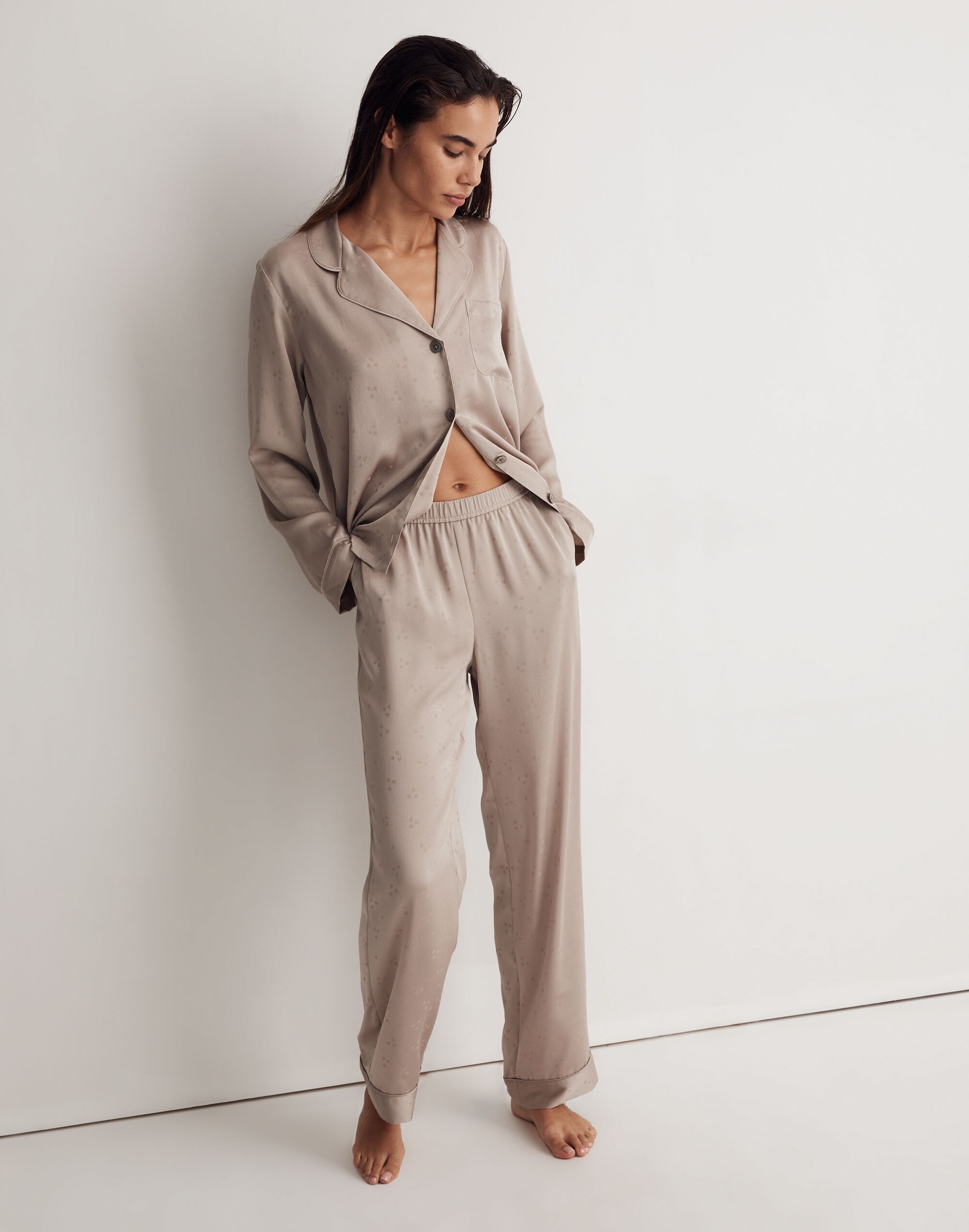 Night Stars Satin Pajama Pants