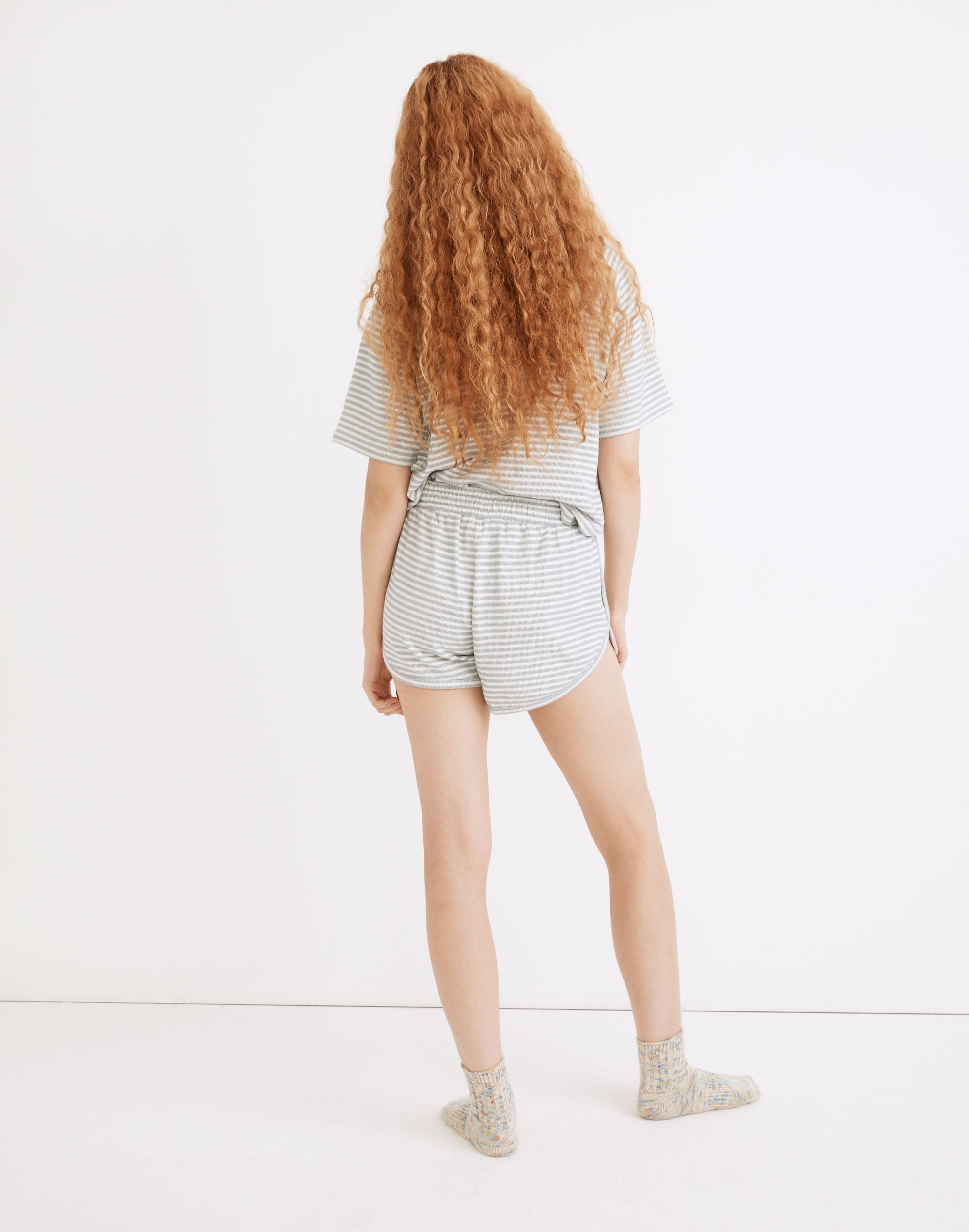 Striped Saunter Short-Sleeve Pajama Set