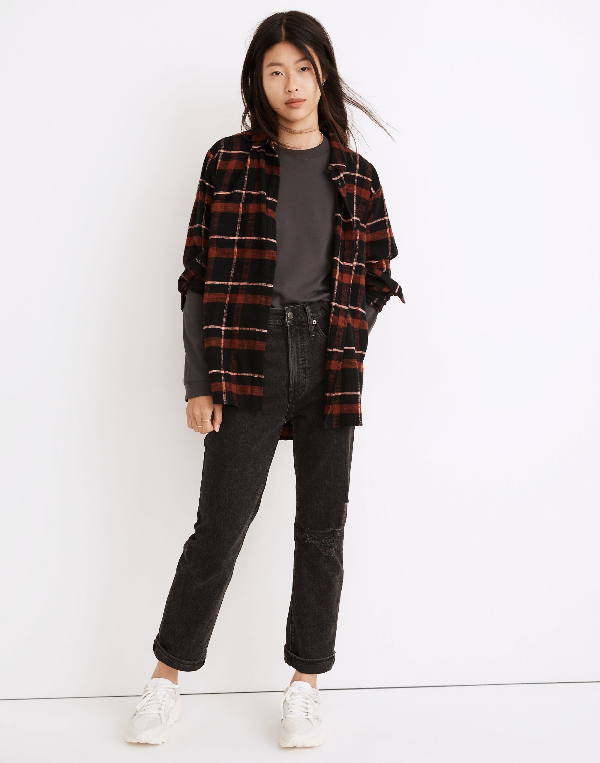 Flannel Sunday Shirt in Evins Plaid