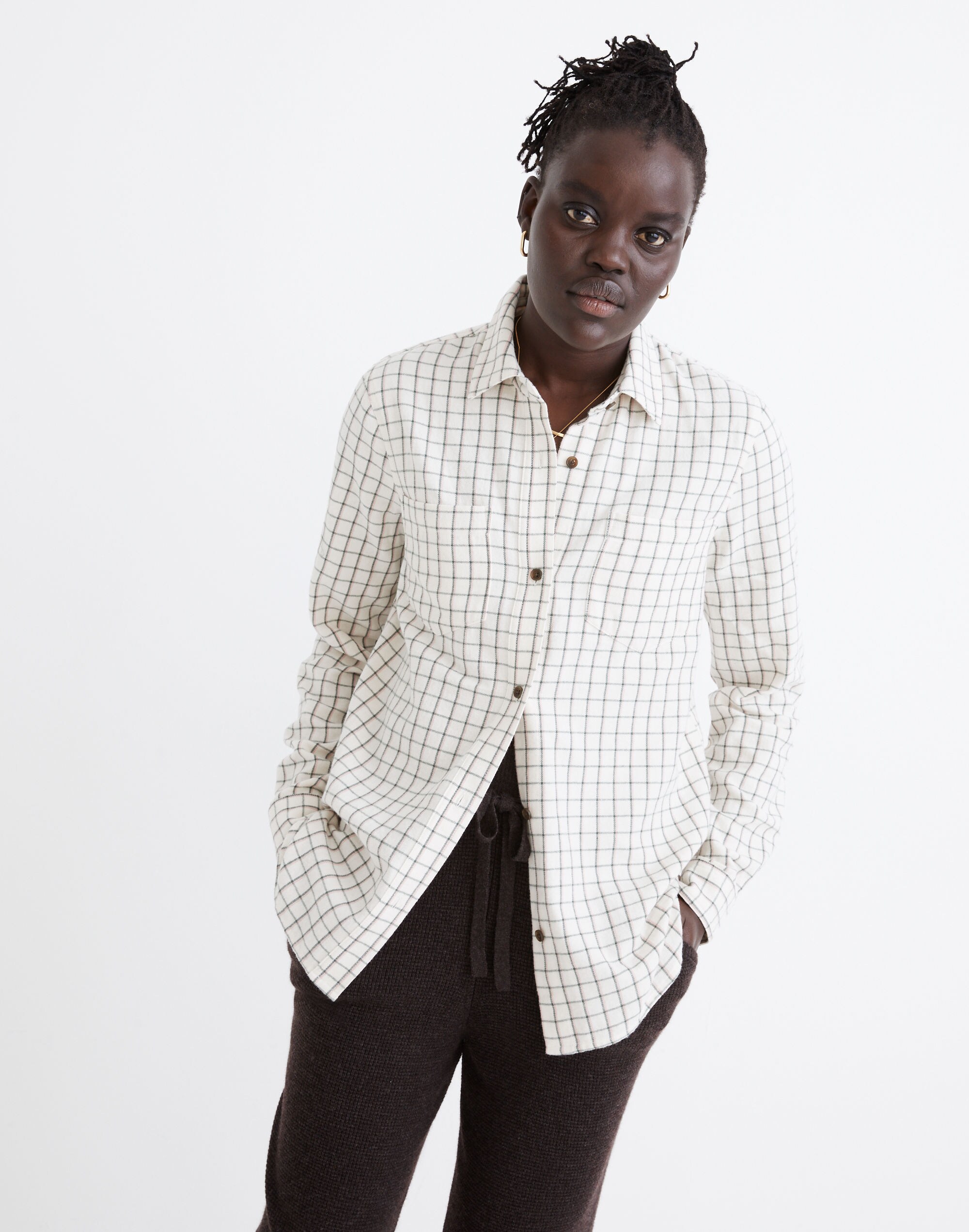 Flannel Classic Ex-Boyfriend Shirt in Windowpane