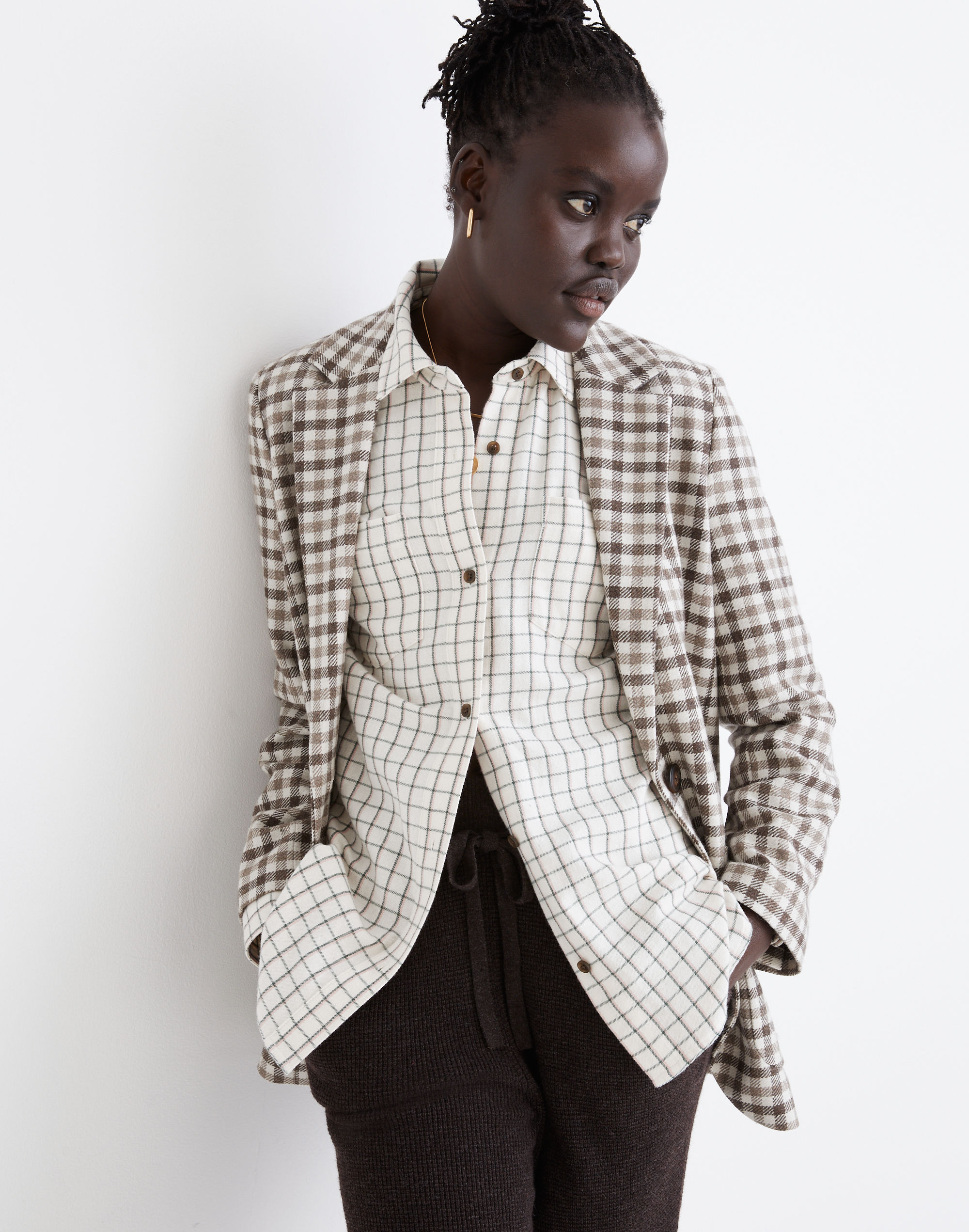 Flannel Classic Ex-Boyfriend Shirt in Windowpane