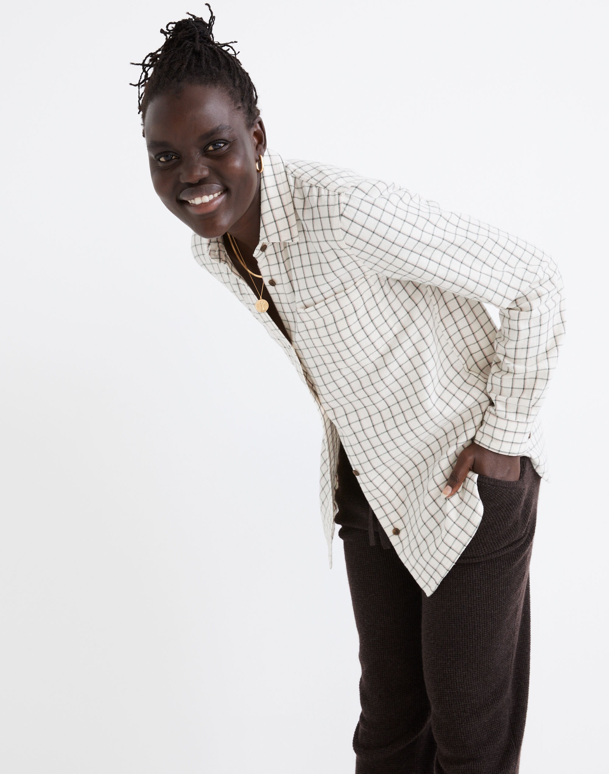 Flannel Classic Ex-Boyfriend Shirt in Windowpane