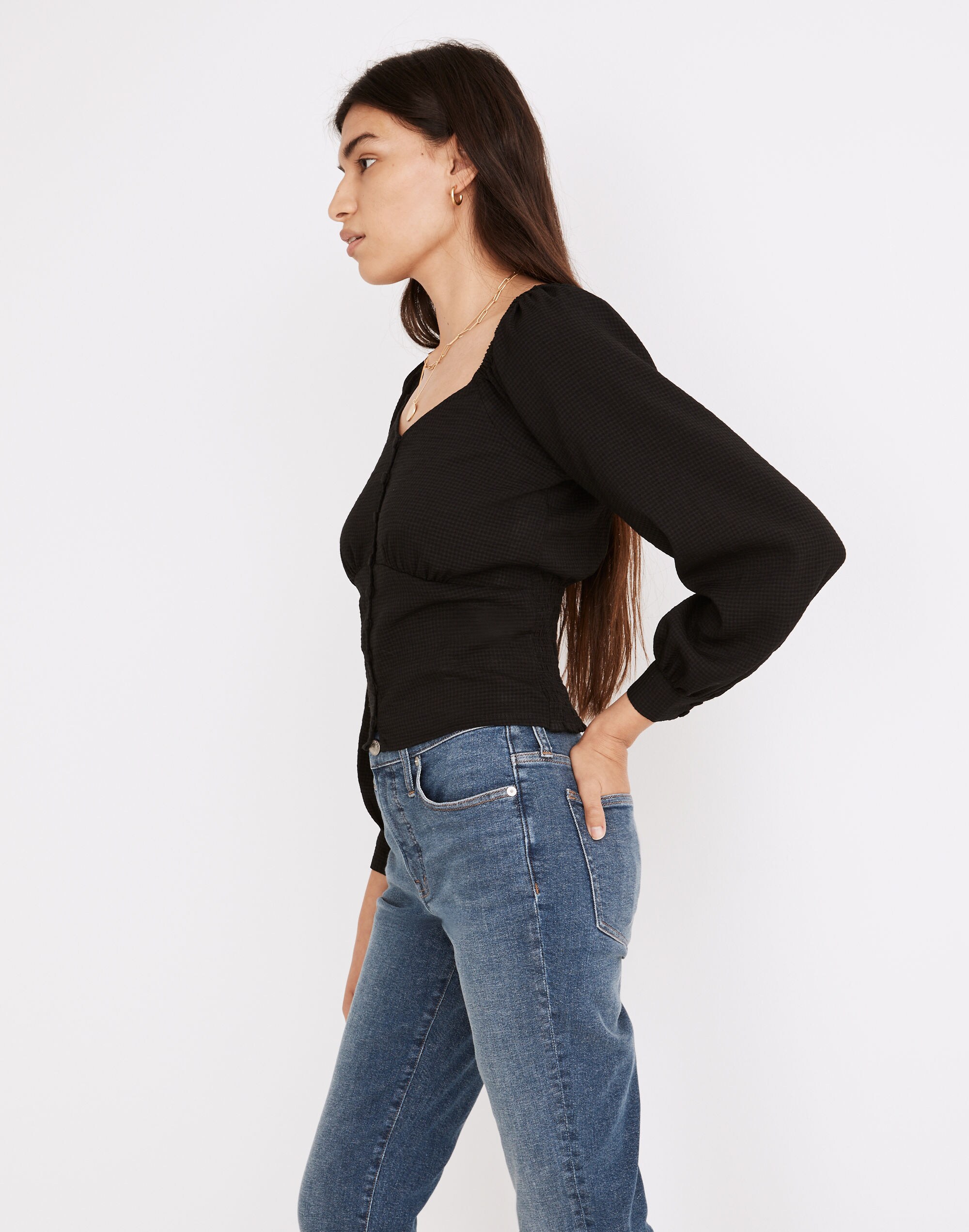 Preston Puff-Sleeve Top