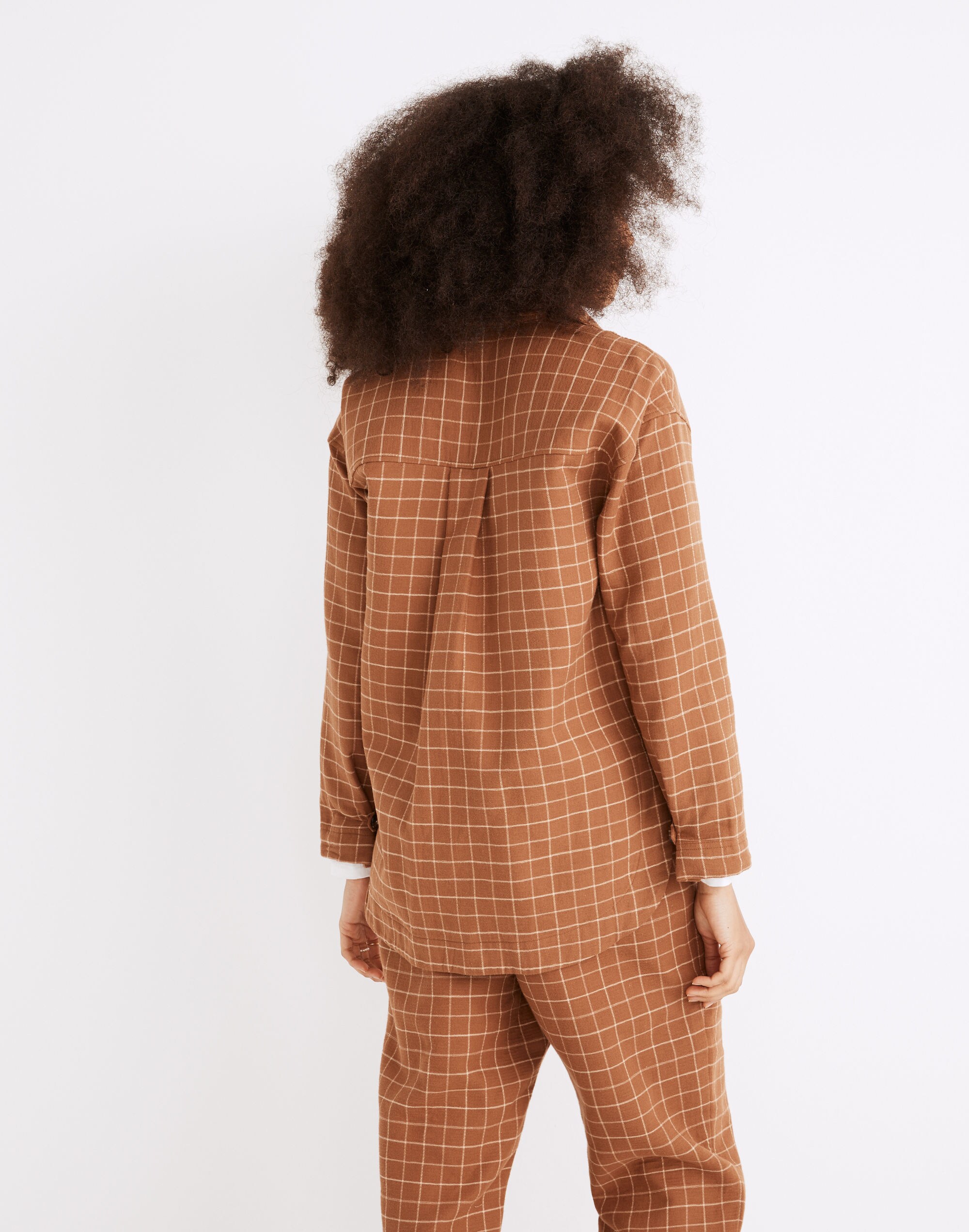 Waffleback Branner Shirt-Jacket in Windowpane | Madewell