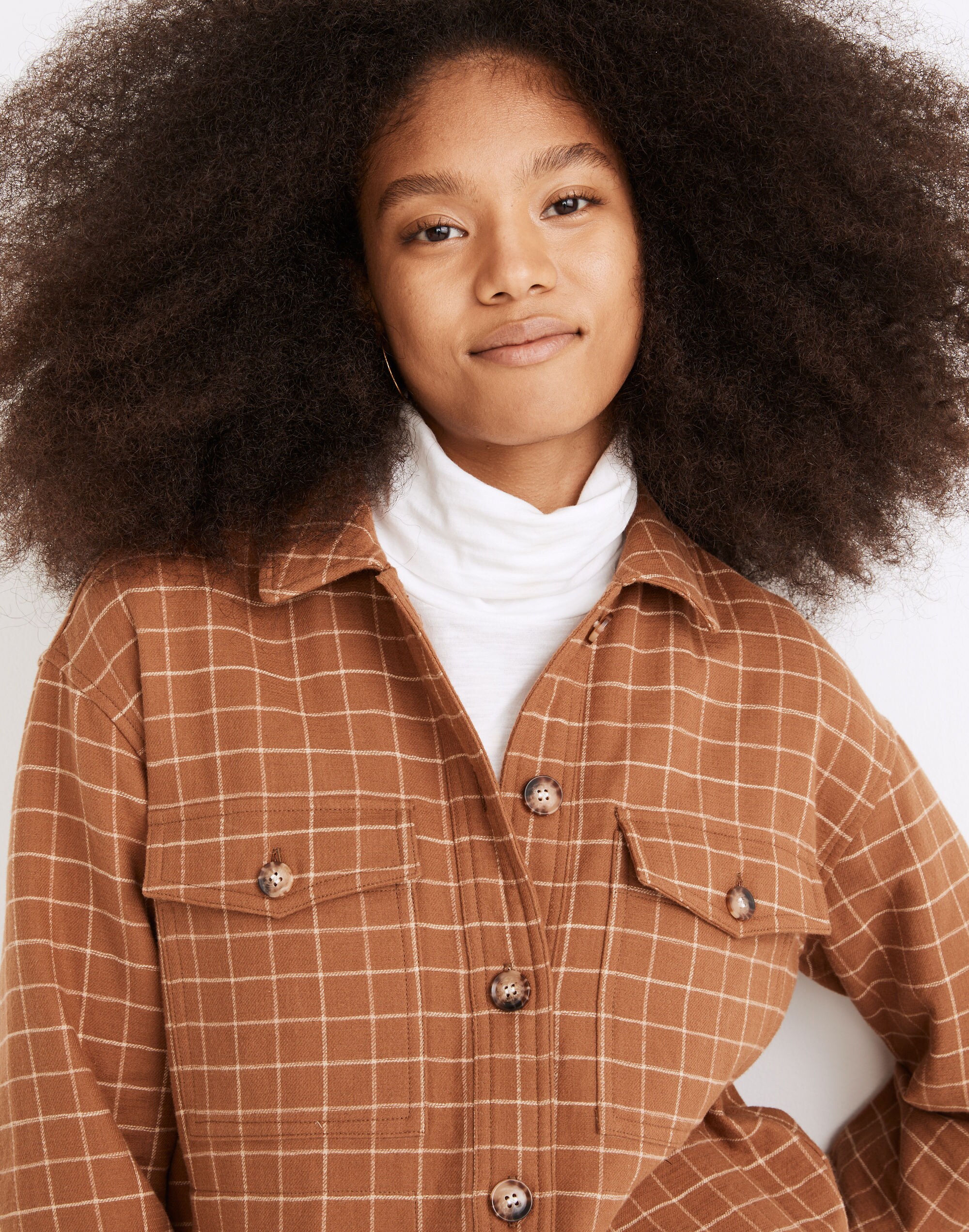 Waffleback Branner Shirt-Jacket in Windowpane