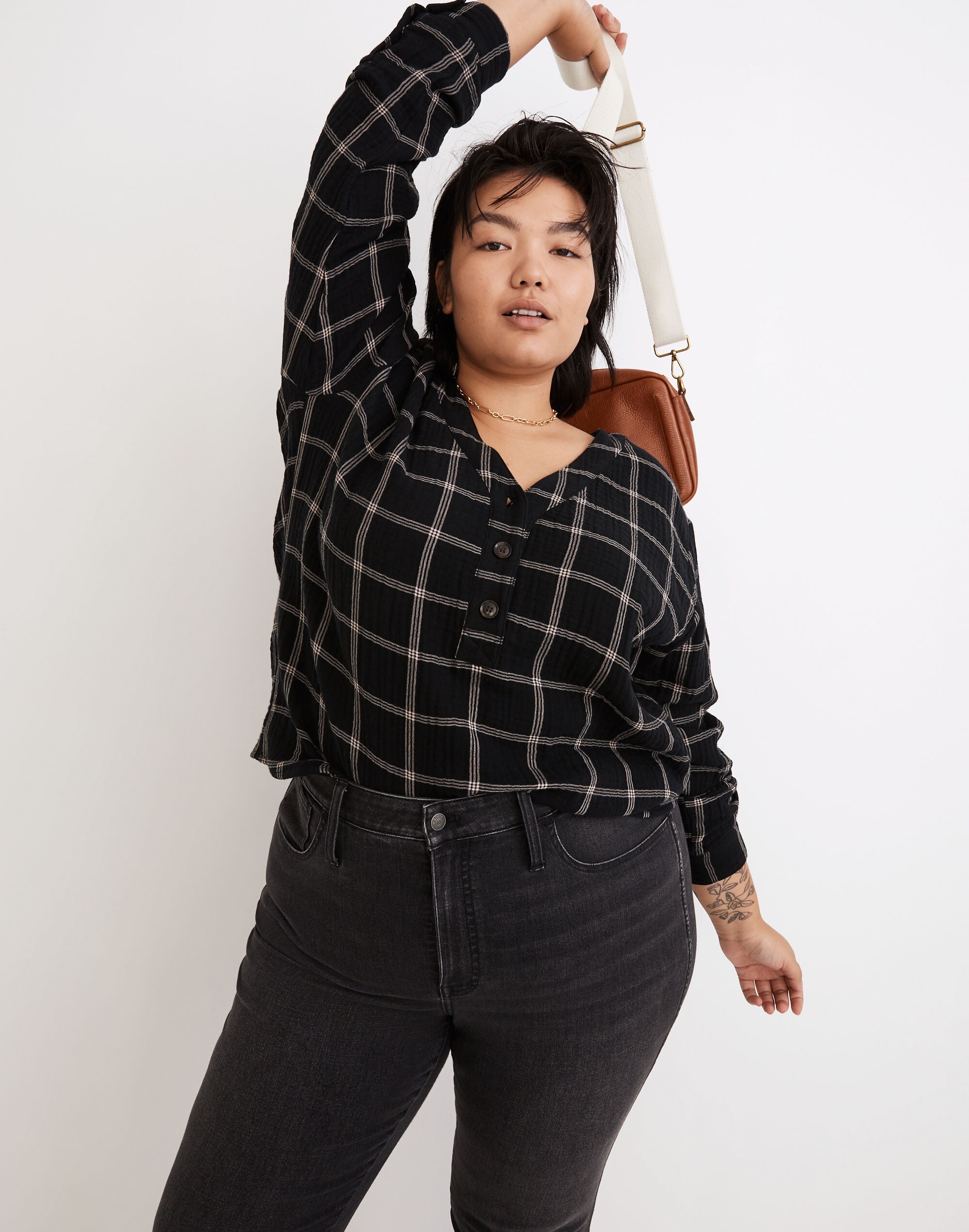 Plus Lightspun Evert Top in Windowpane