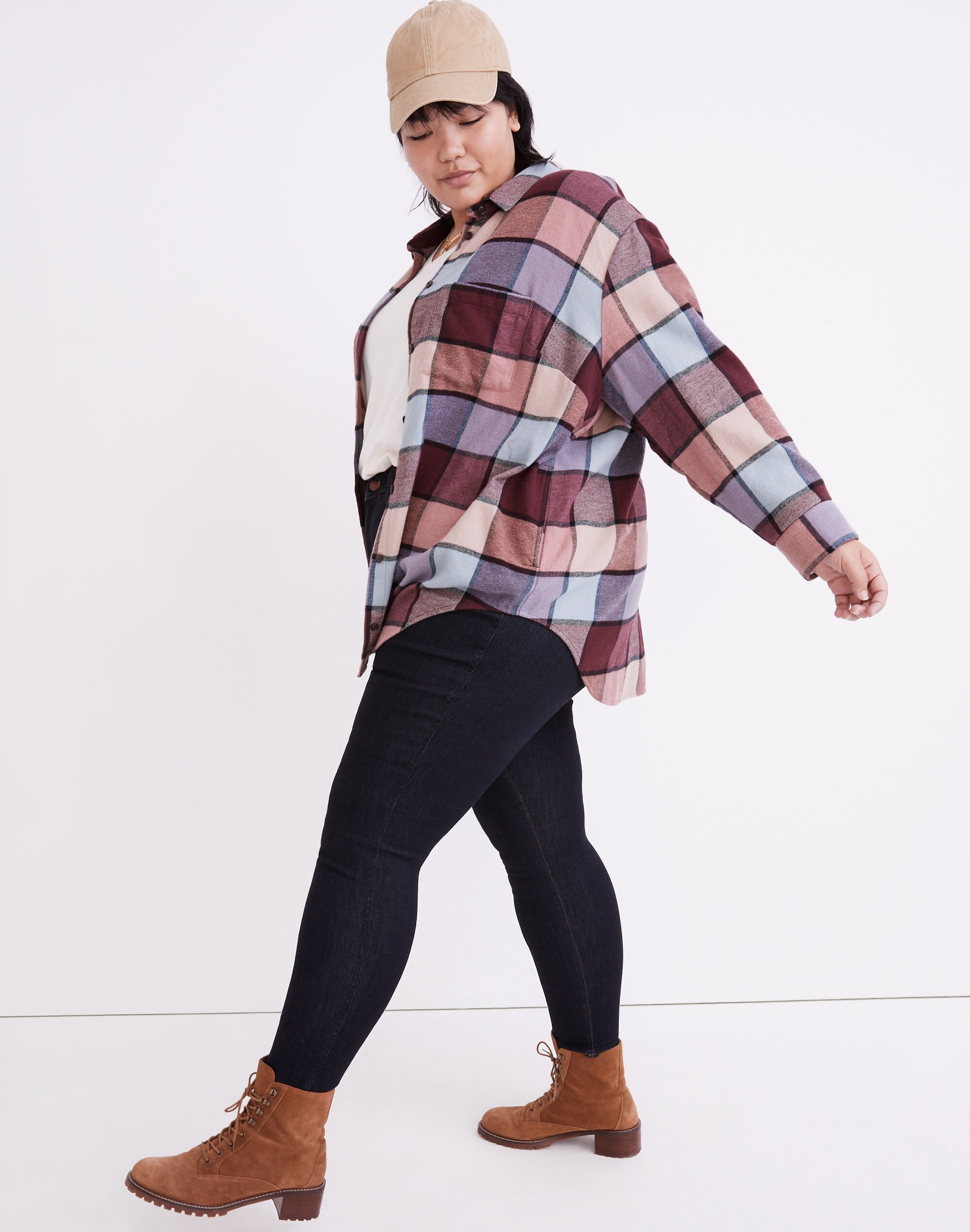 Plus Flannel Sunday Shirt in Bromley Plaid