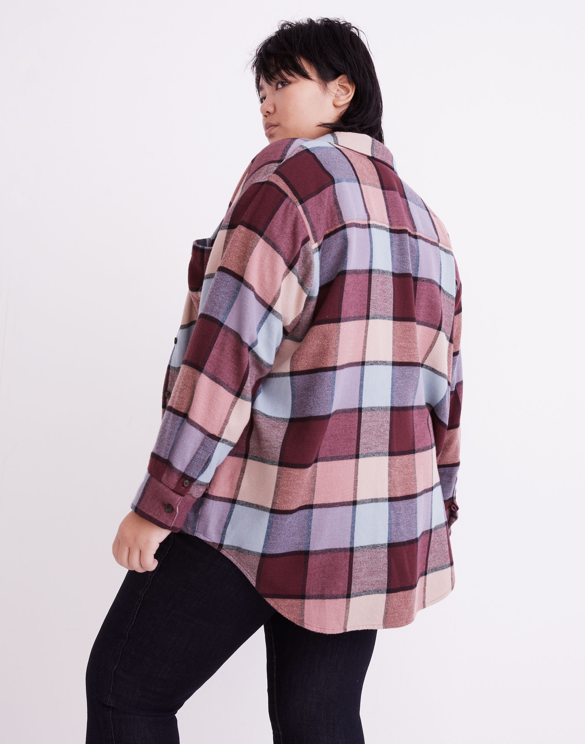 Plus Flannel Sunday Shirt in Bromley Plaid