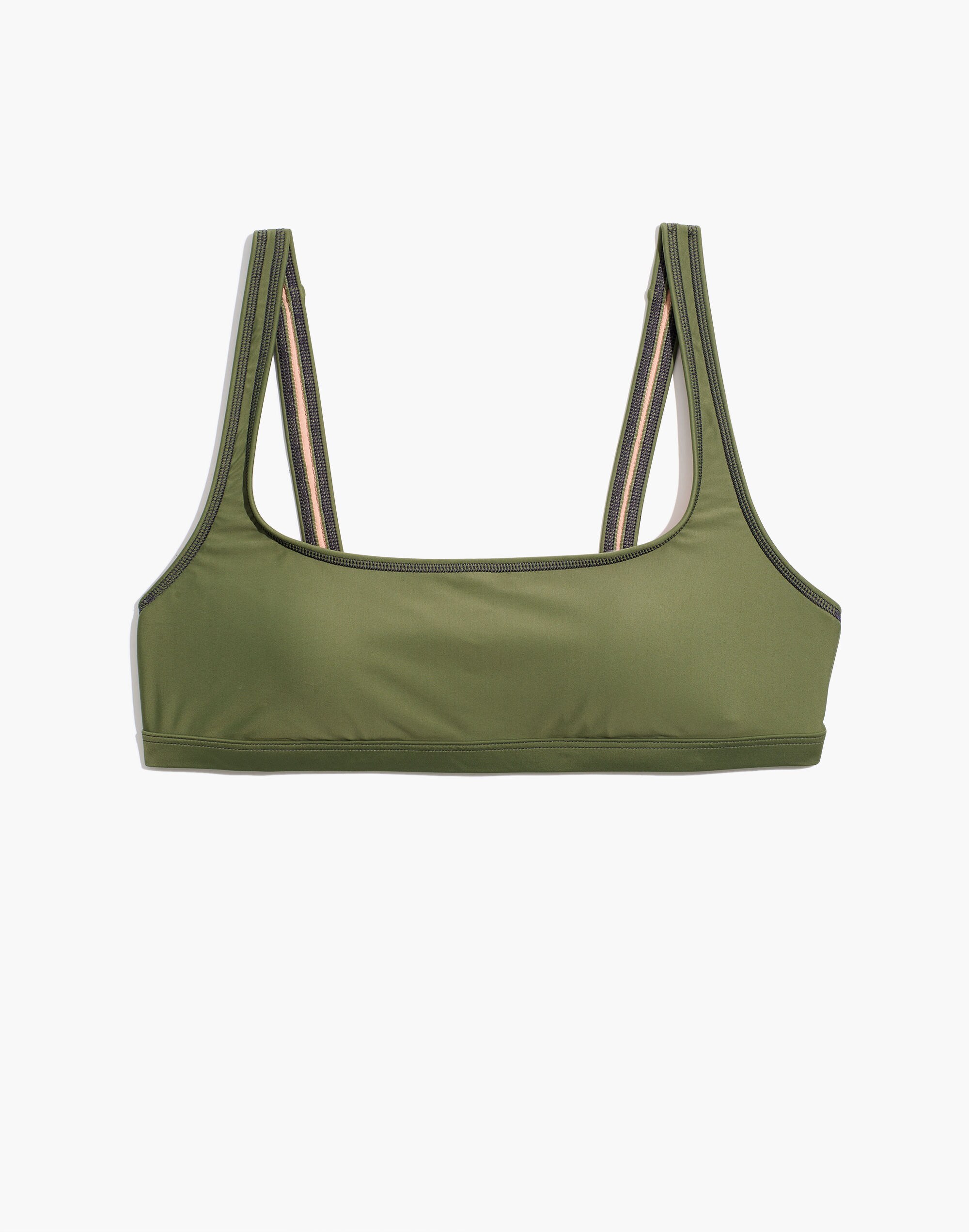 Madewell Second Wave Balconette Bikini Top: Contrast-Stitched Edition